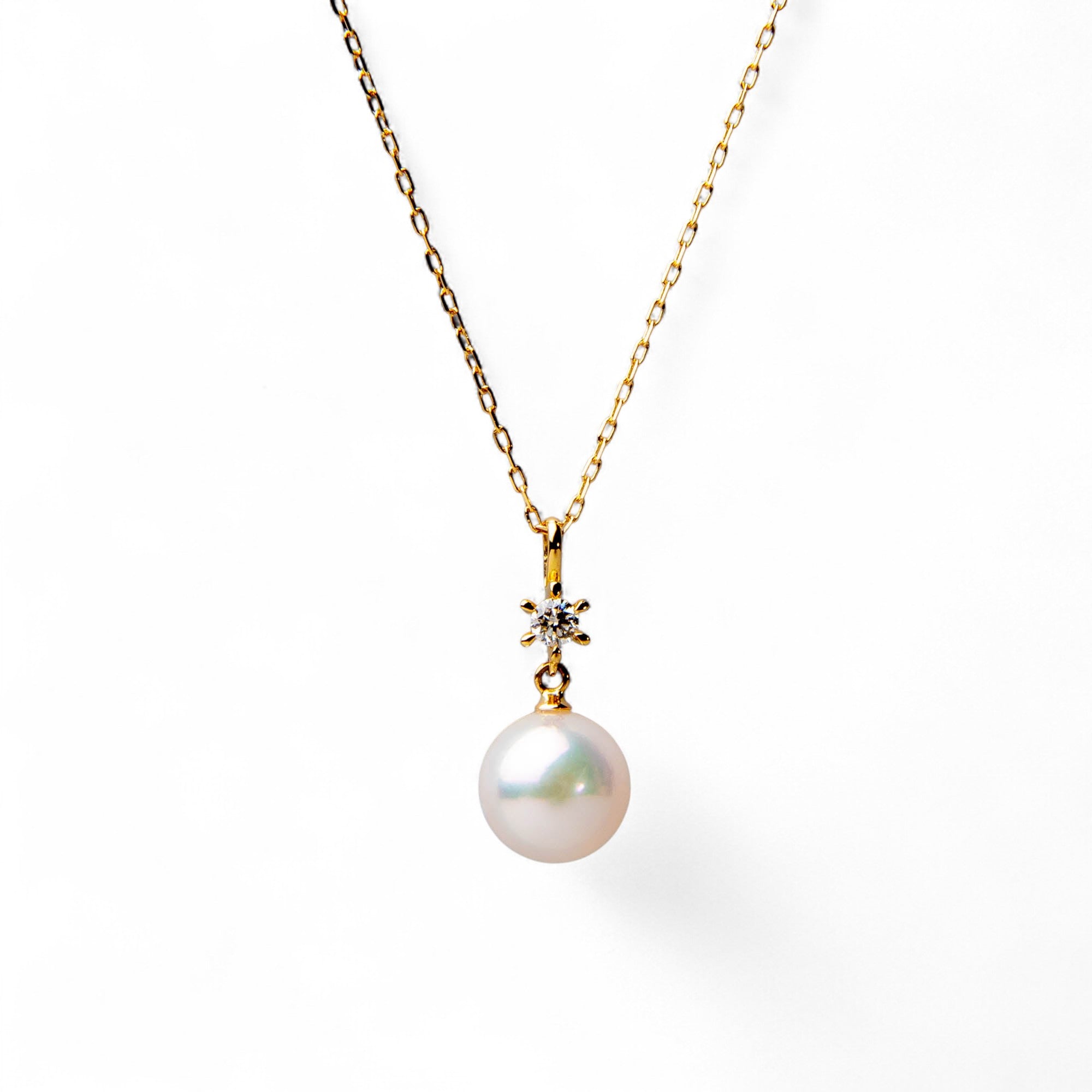 Akoya Pearl Pendant 7.5-8.0mm K18WG/K18YG