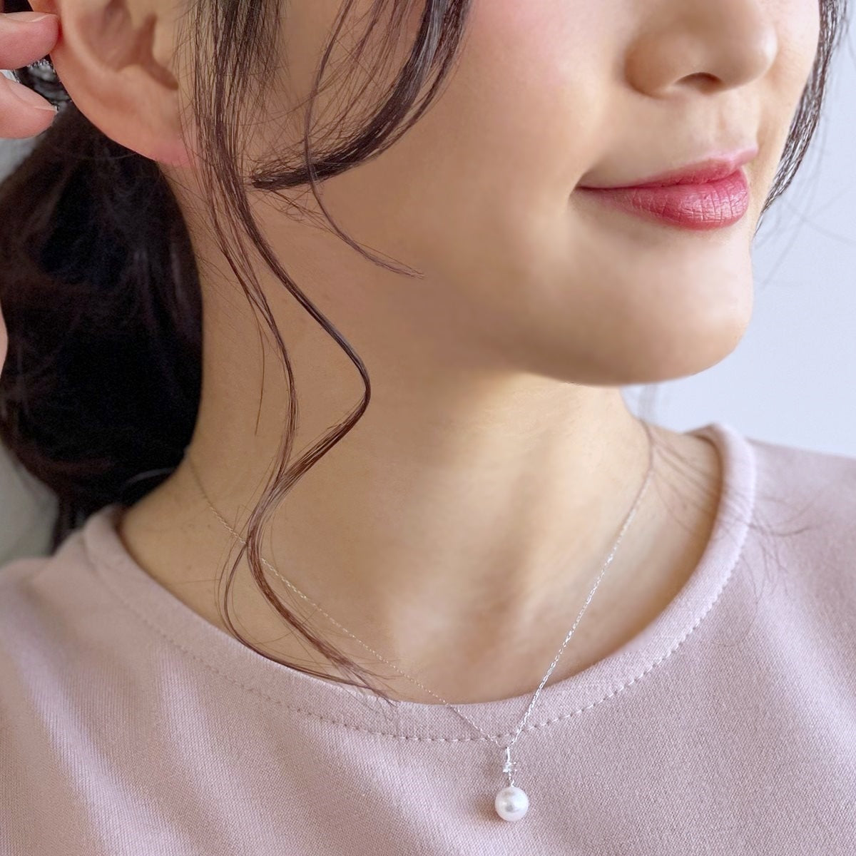 Akoya Pearl Pendant 7.5-8.0mm K18WG/K18YG