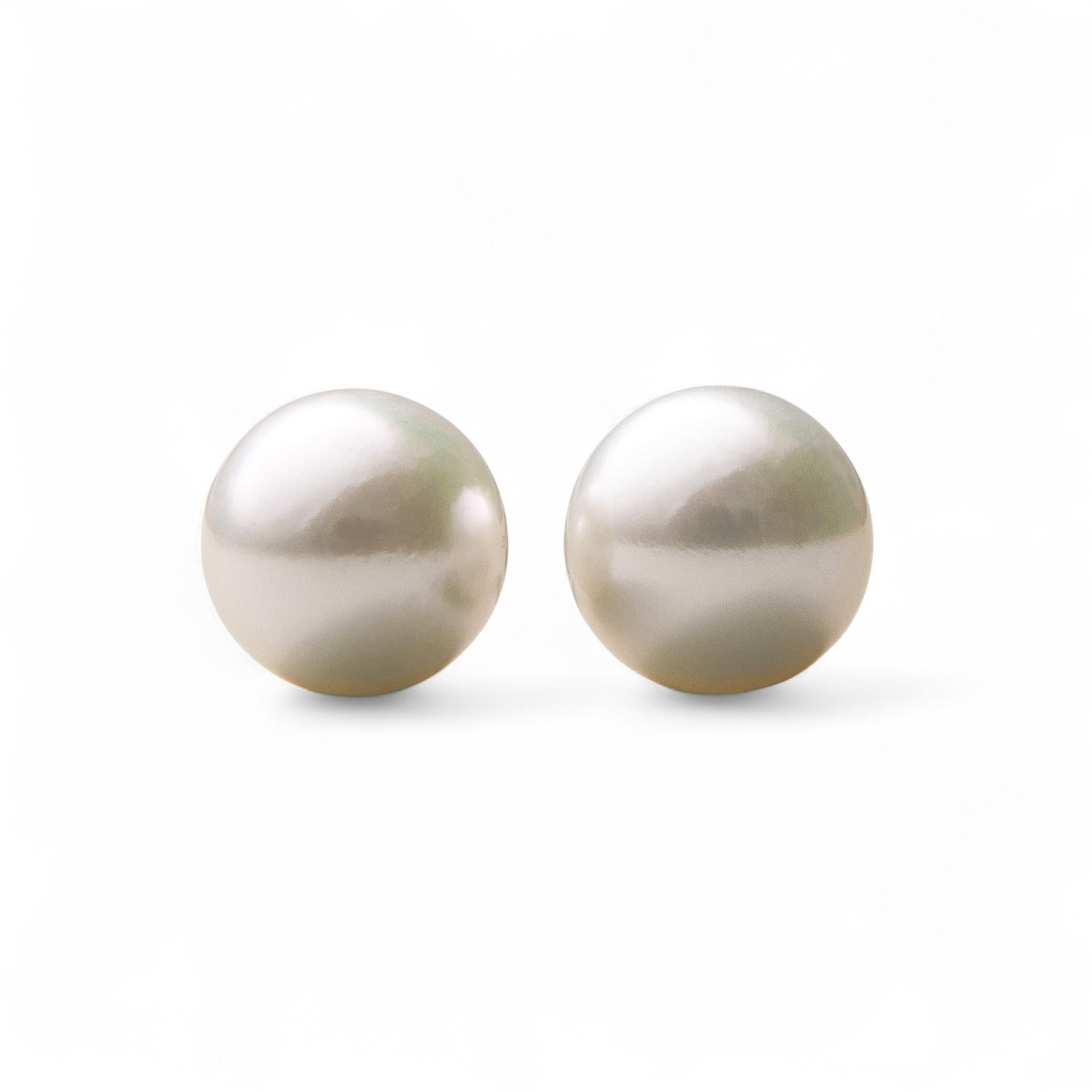 Akoya Pearl Stud Earrings 8.0–8.5mm K14WG/K18YG