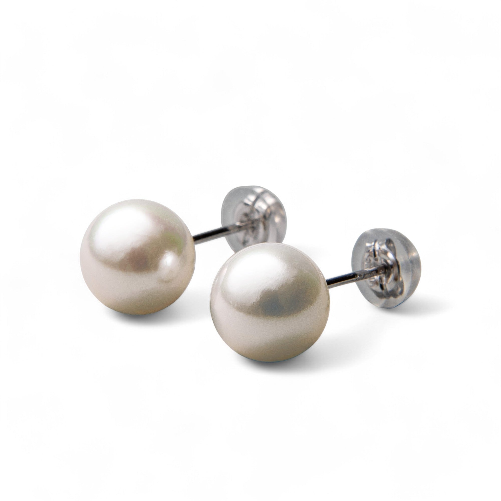 Akoya Pearl Stud Earrings 8.0–8.5mm PT900