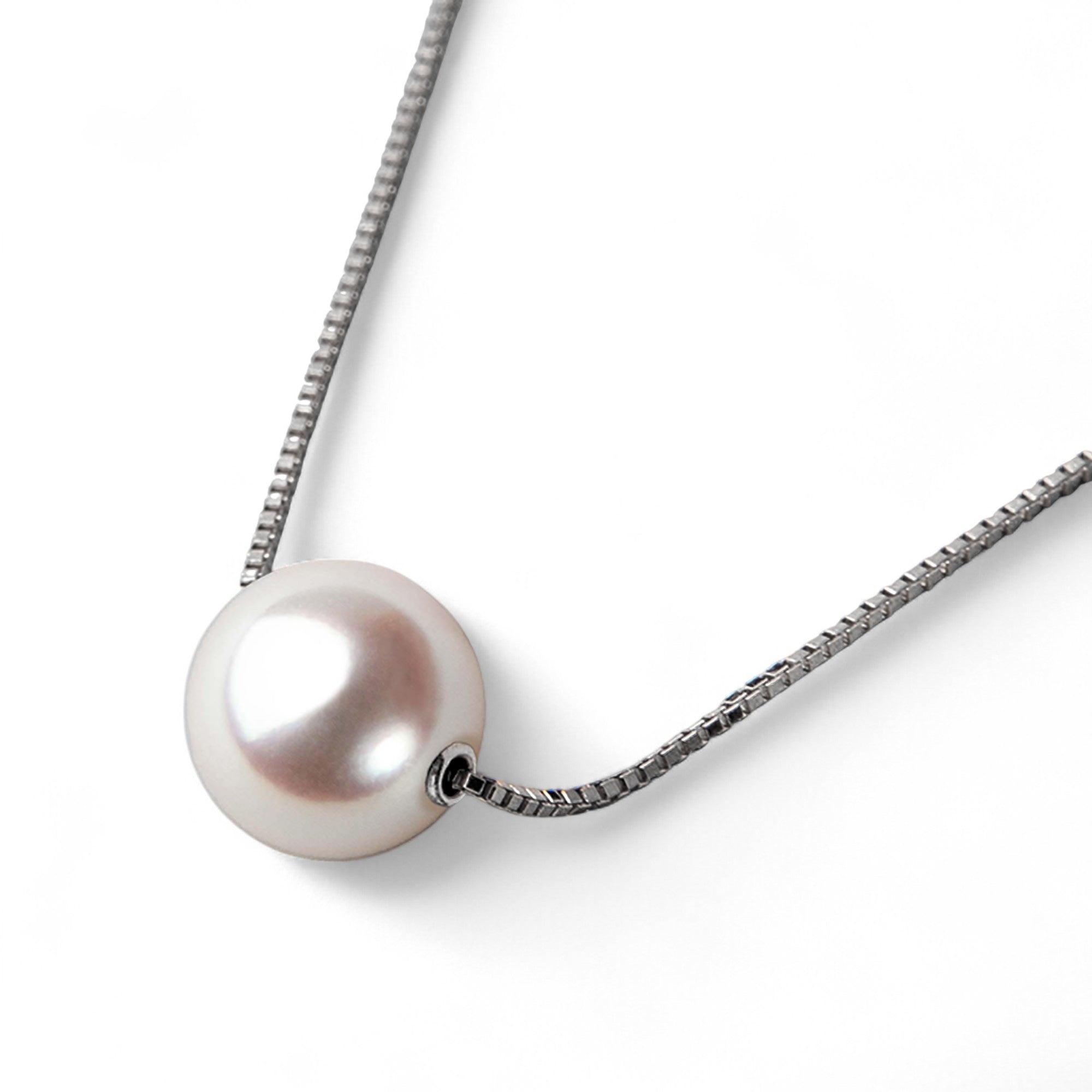 Aurora HANADAMA Akoya Pearl Through Pendant Necklace 8.5–9.0mm K18YG/PT850 -Premium-