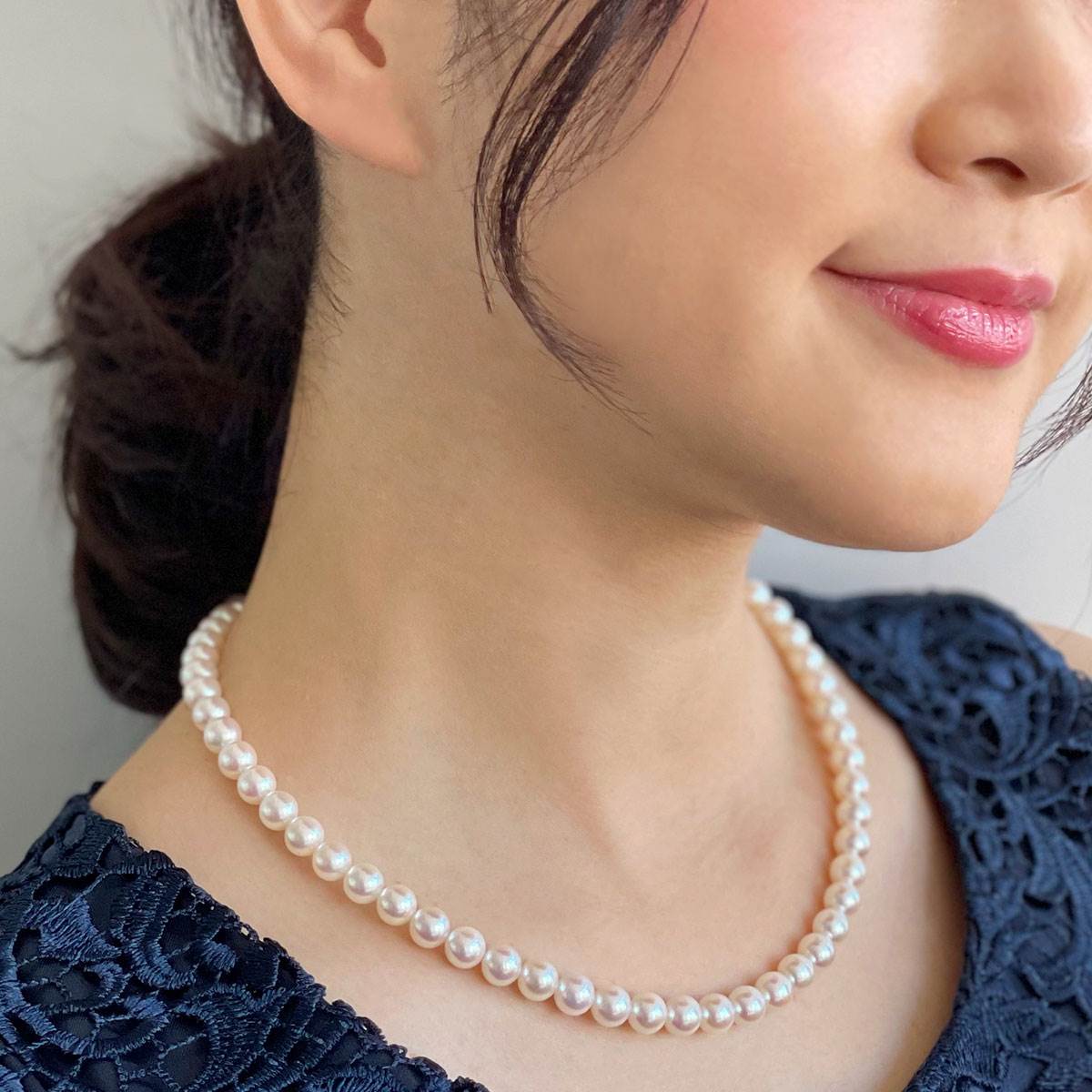 HANADAMA Akoya Pearl Necklace 7.0-7.5mm