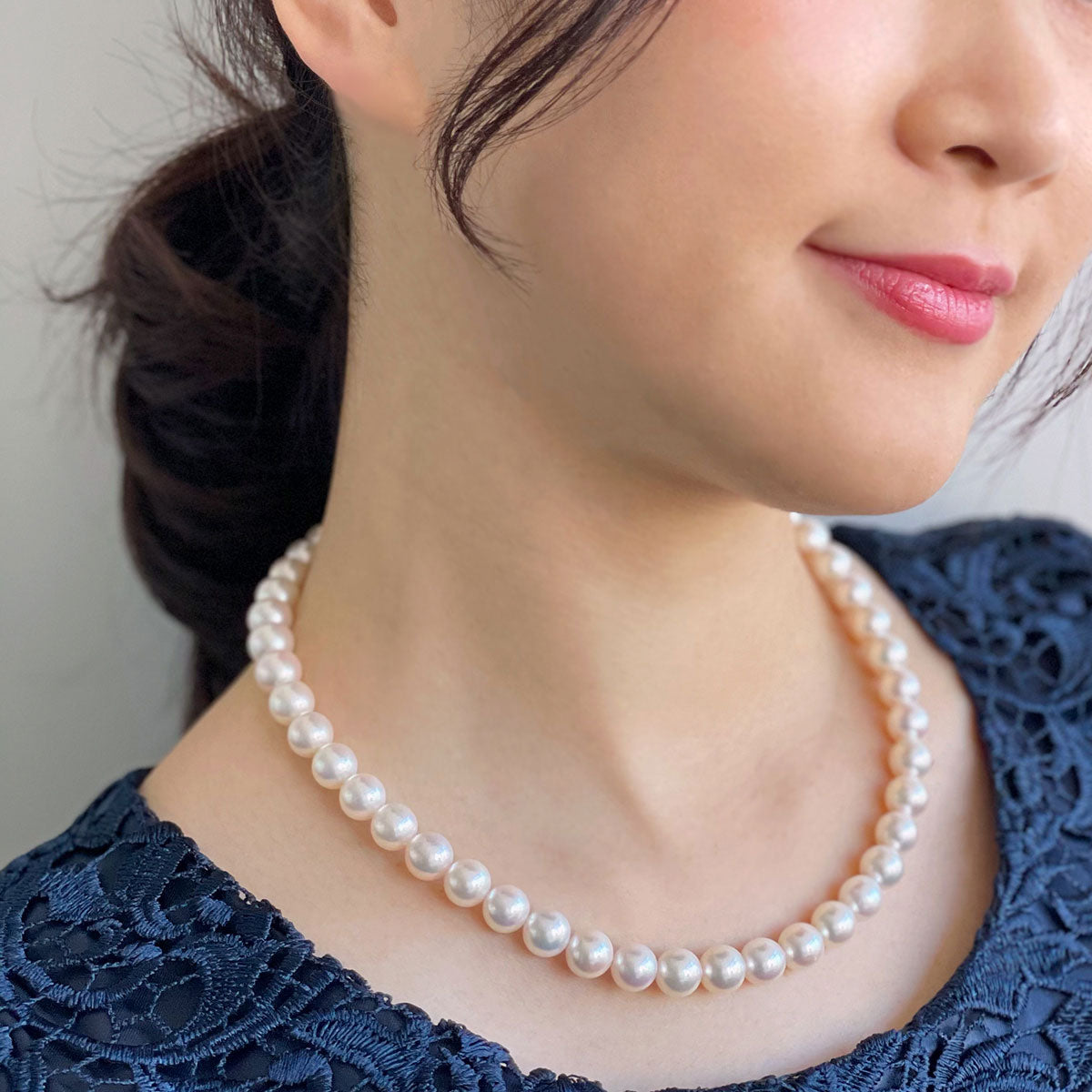 HANADAMA Akoya Pearl Necklace 9.0-9.5mm