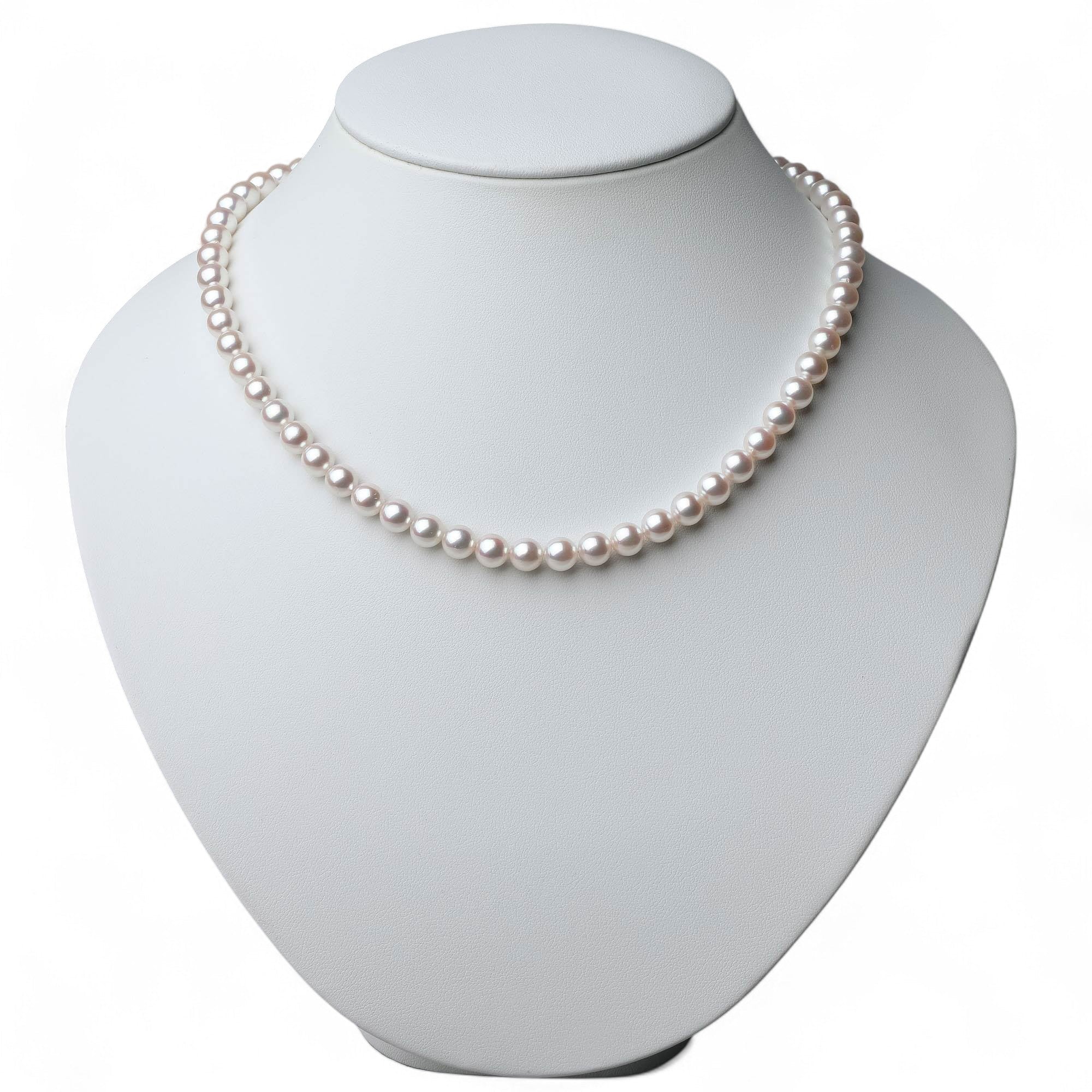 HANADAMA Akoya Pearl Necklace Set 6.5-7.0mm