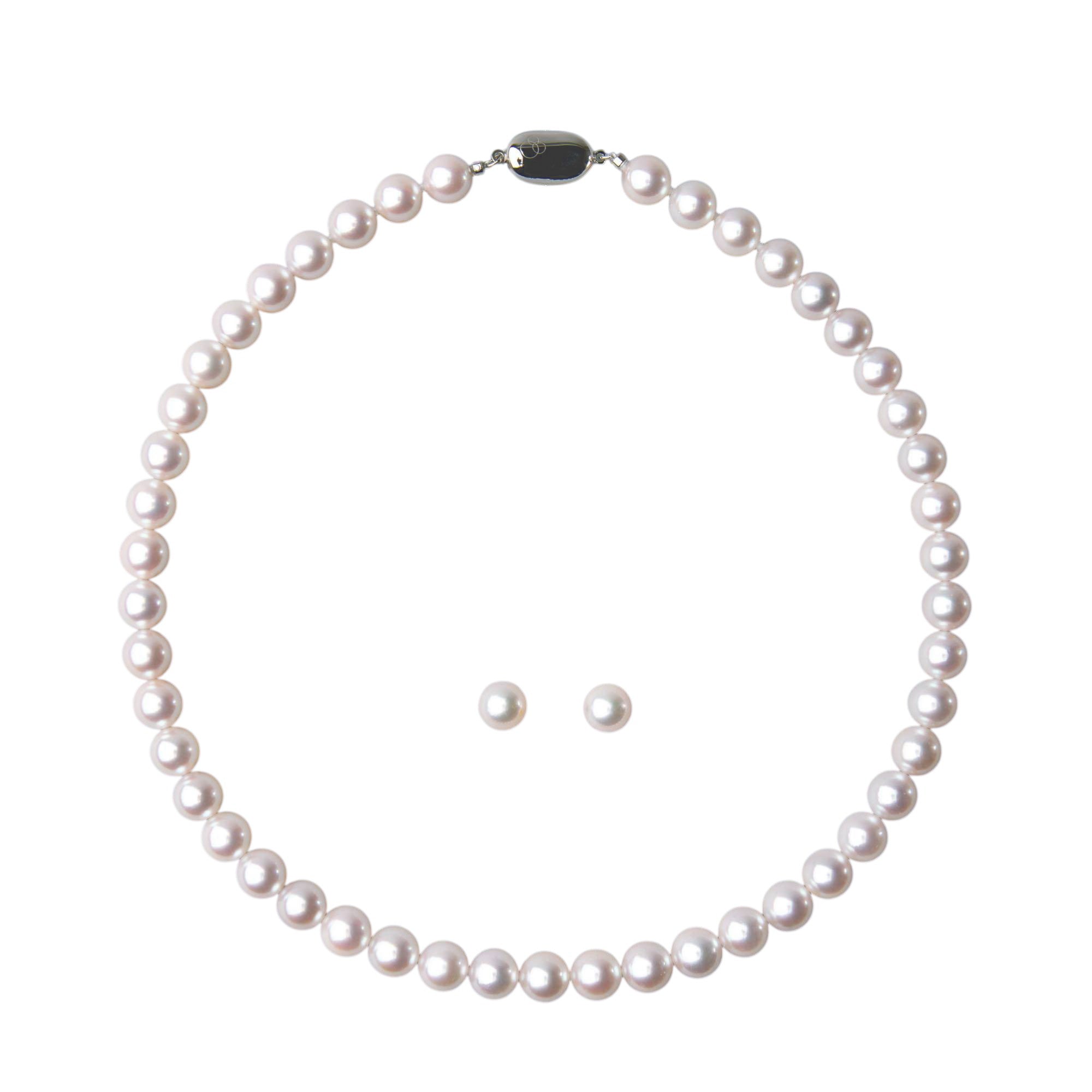 HANADAMA Akoya Pearl Necklace Set 8.5-9.0mm