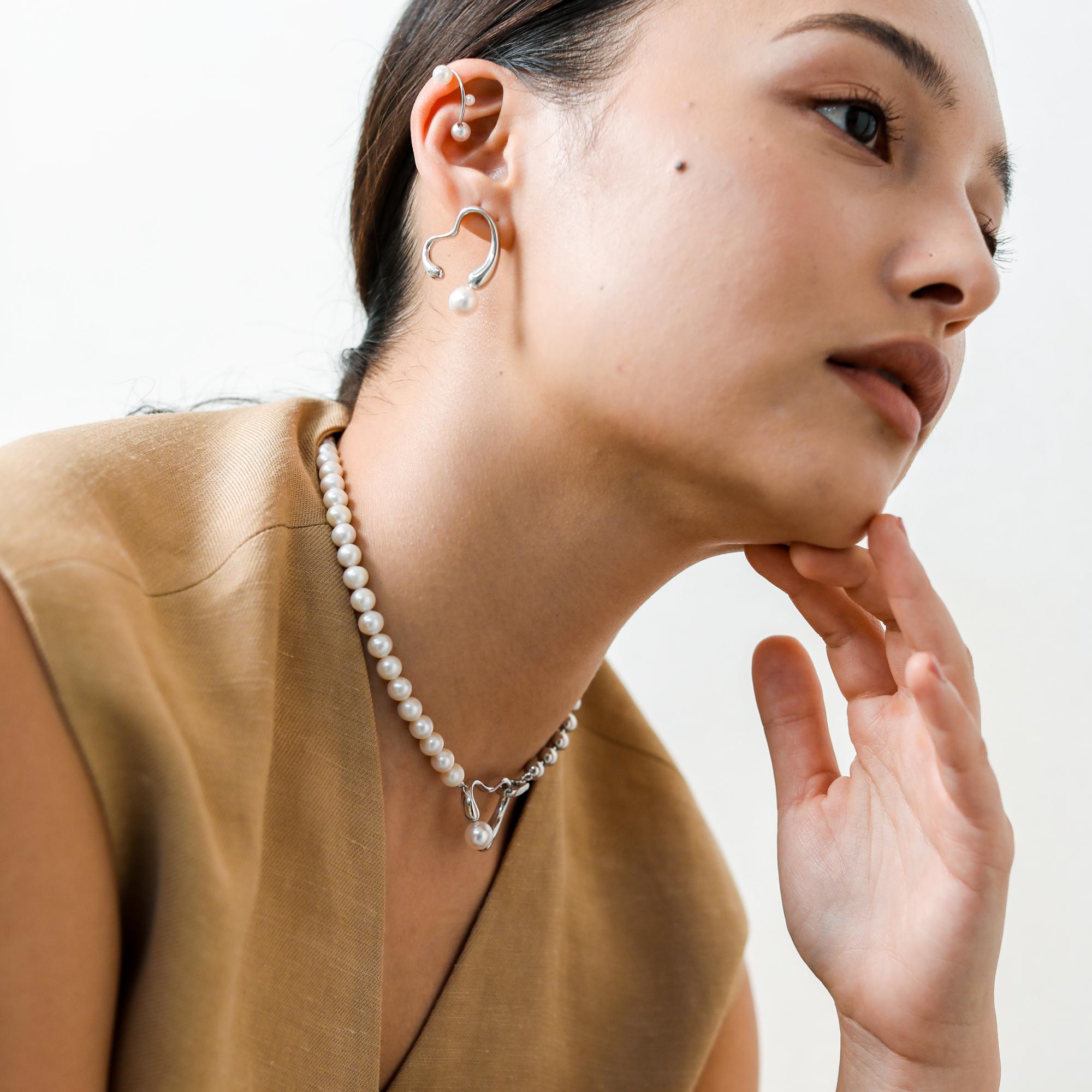 Melodie 項鍊 阿古屋珍珠 6.0-8.5 mm SV925
