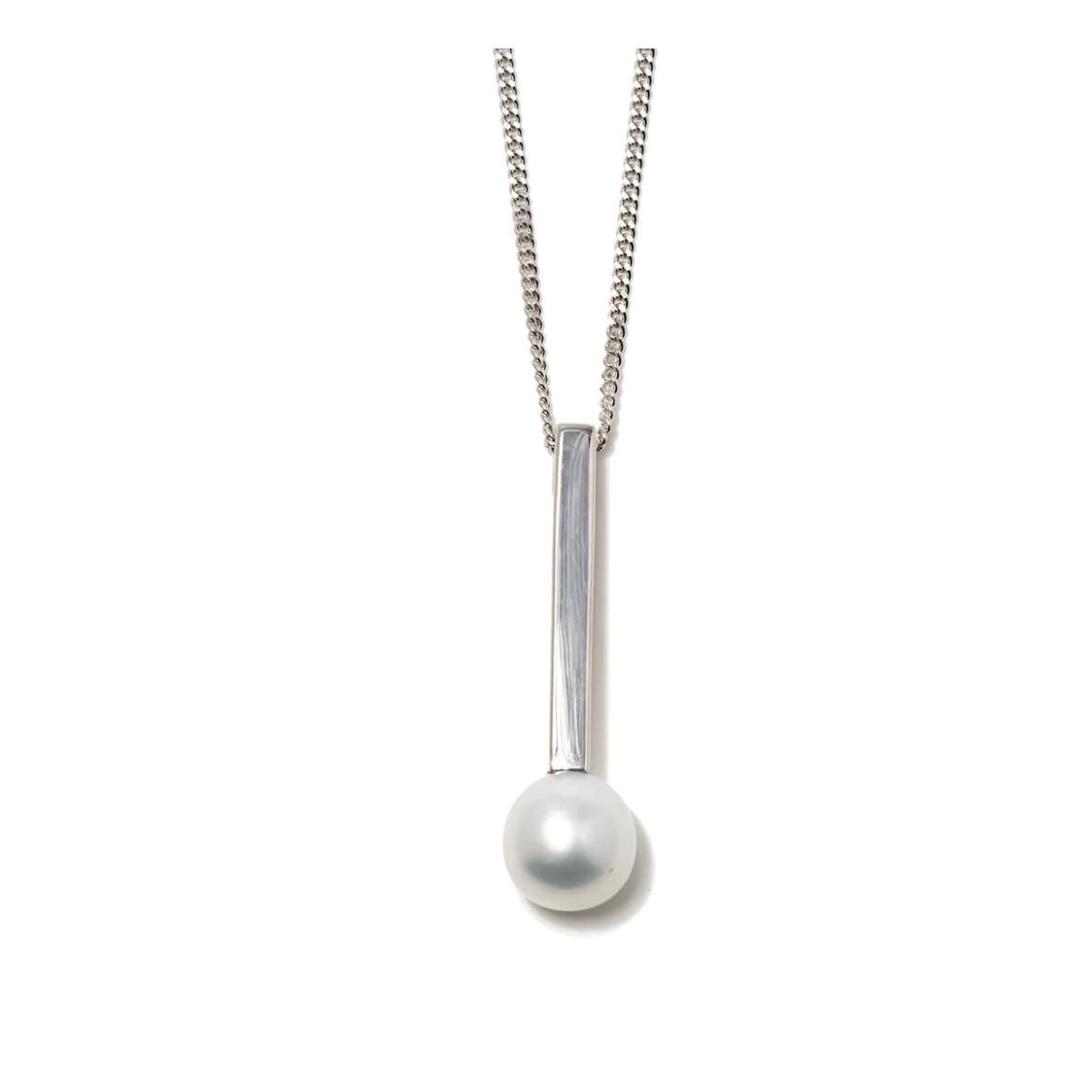 Rectangle Pendant Freshwater Pearl 10mmUP SV925