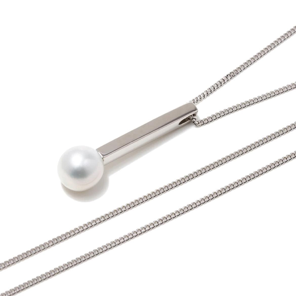 Rectangle Pendant Freshwater Pearl 10mmUP SV925
