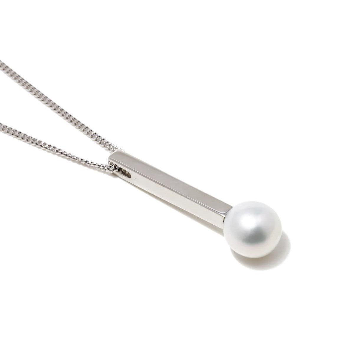 Rectangle Pendant Freshwater Pearl 10mmUP SV925