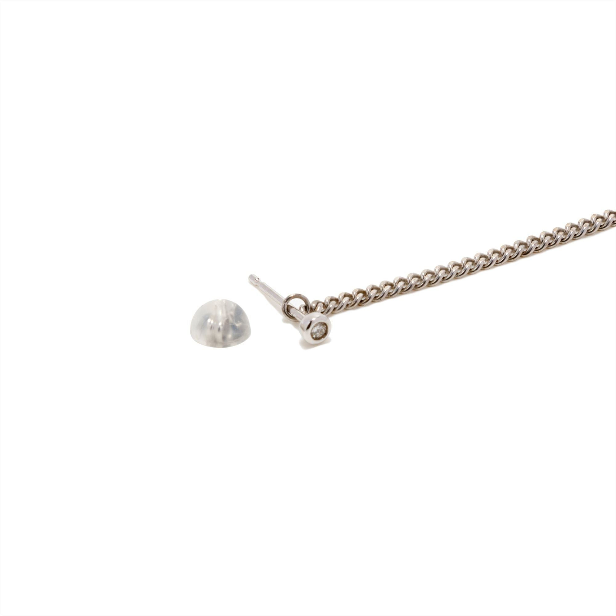 Manon Earring Down Pearl (Single) Tahitian Black Pearl 11mmUP K10WG/SV 8cm