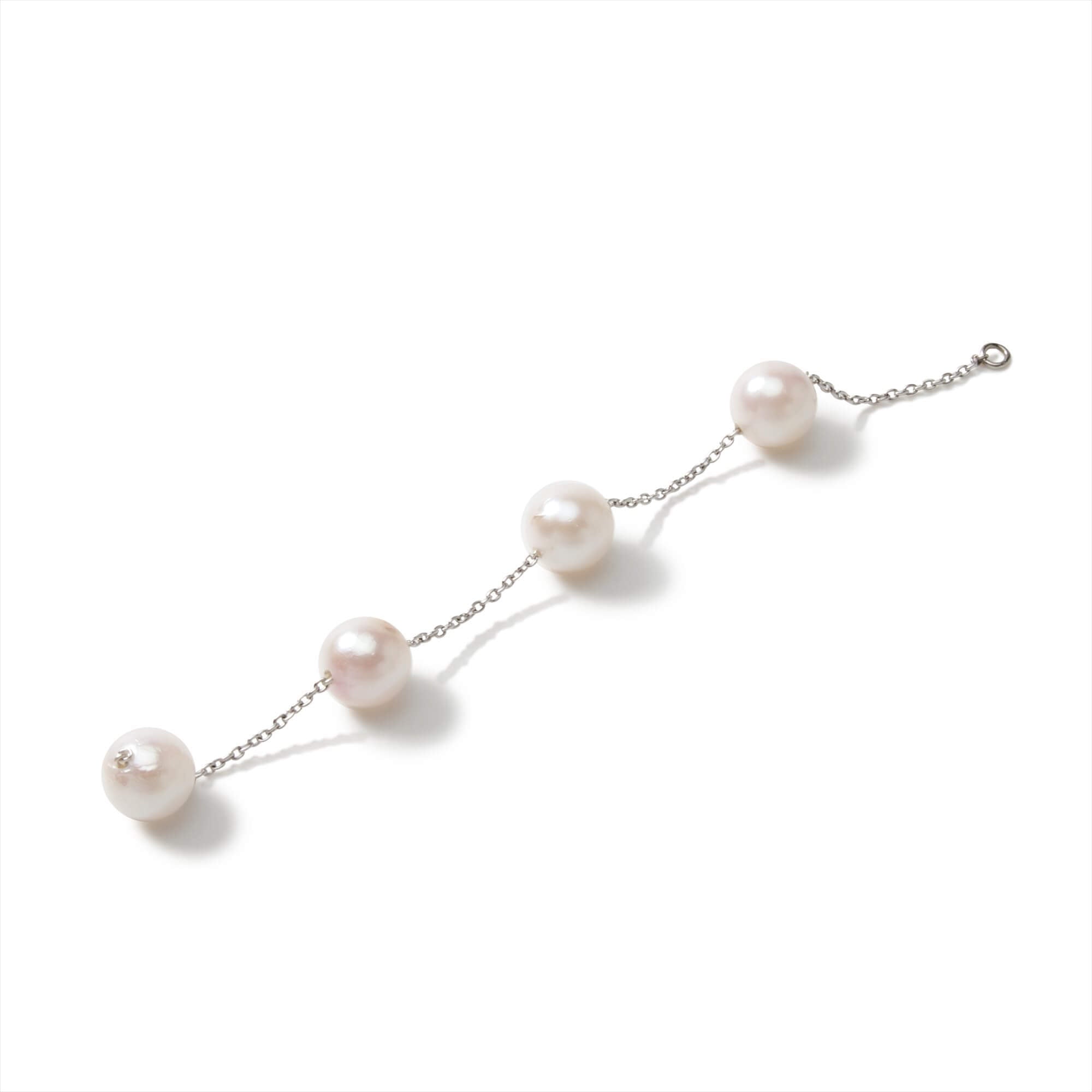 Michele Station Earring (Single) / 8cm Akoya Pearl 6.0-7.0mm K14WG/SV925