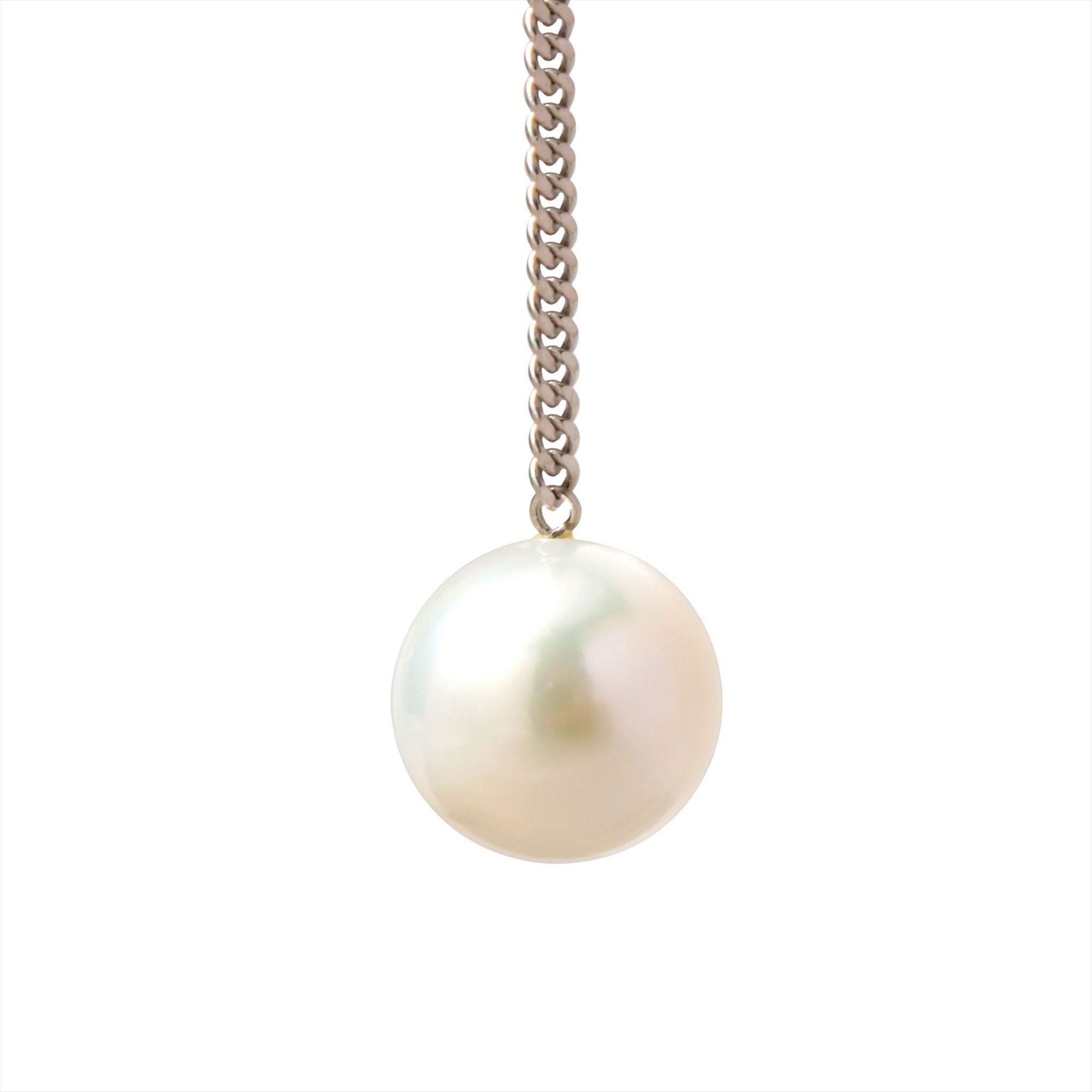 Manon Earring / Down Pearl (Single) Freshwater Pearl 11mm and above K10WG/SV925