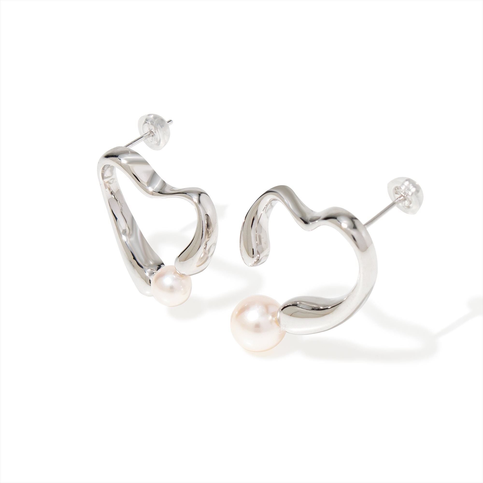 Melodie 耳環<br>阿古屋珍珠 6.0-8.5mm SV925/K14WG