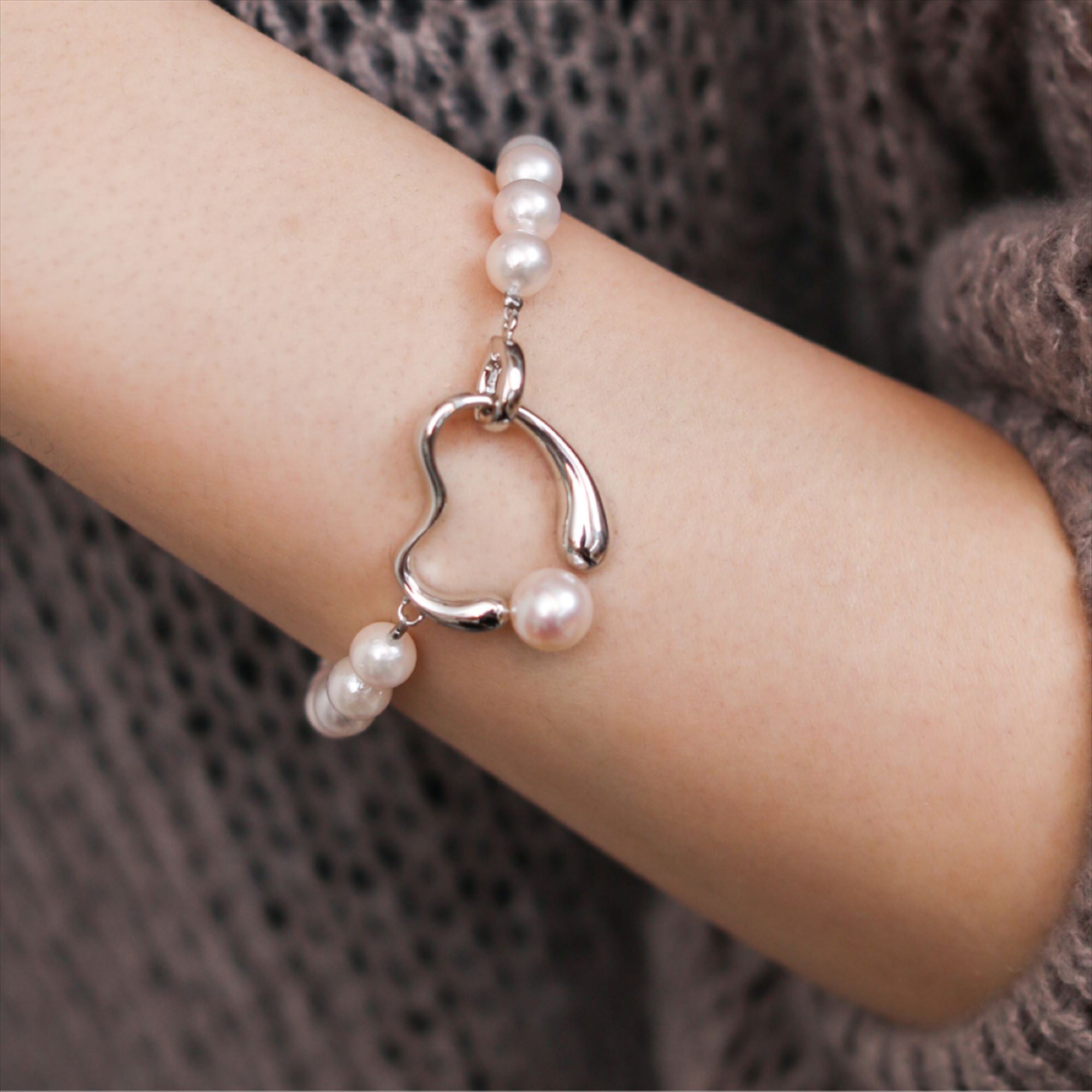 Melodie Bracelet Akoya Pearl 6.0-8.5mm SV925