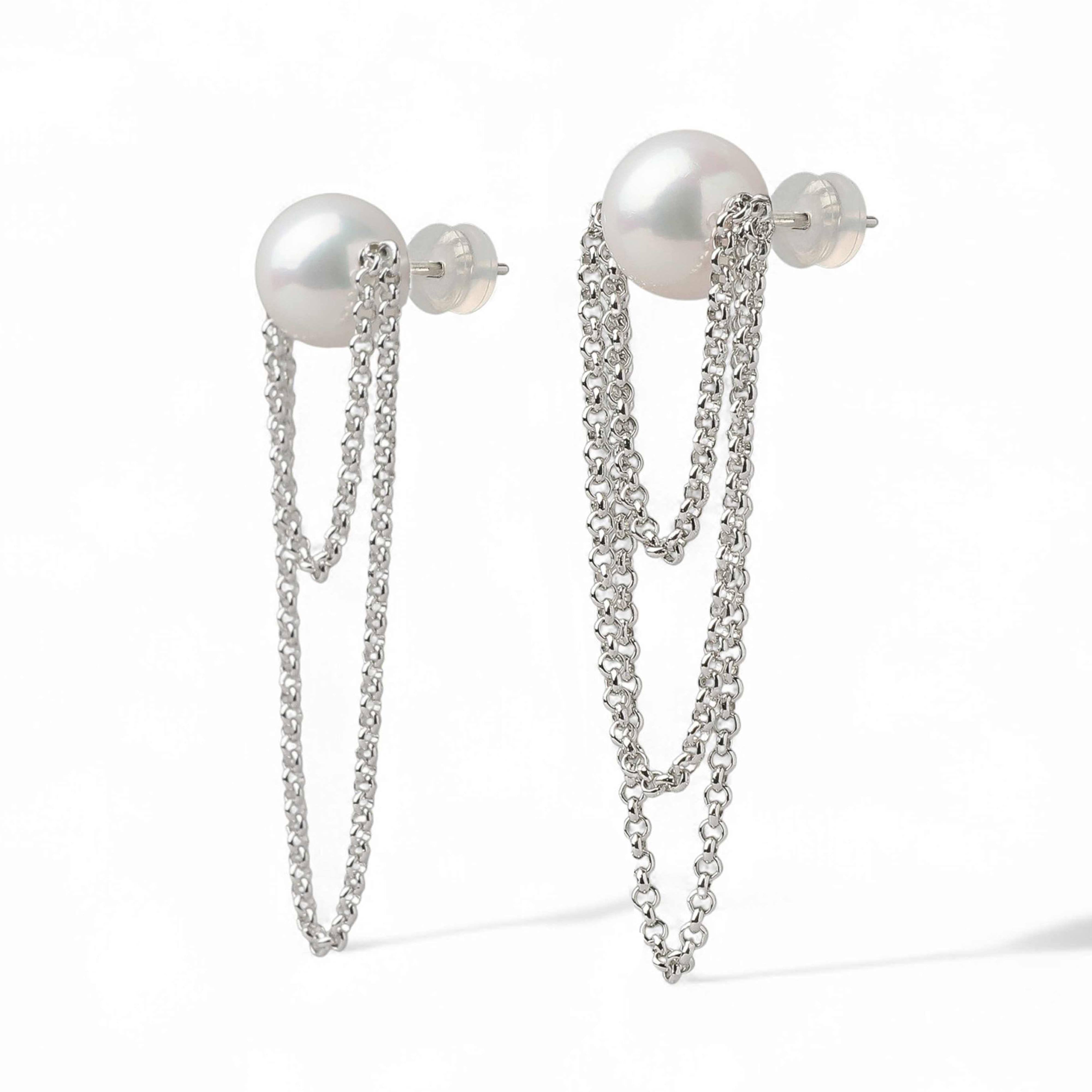 Lian Earrings/Clip-on Earrings Freshwater Pearl 11mm SV925/PT900