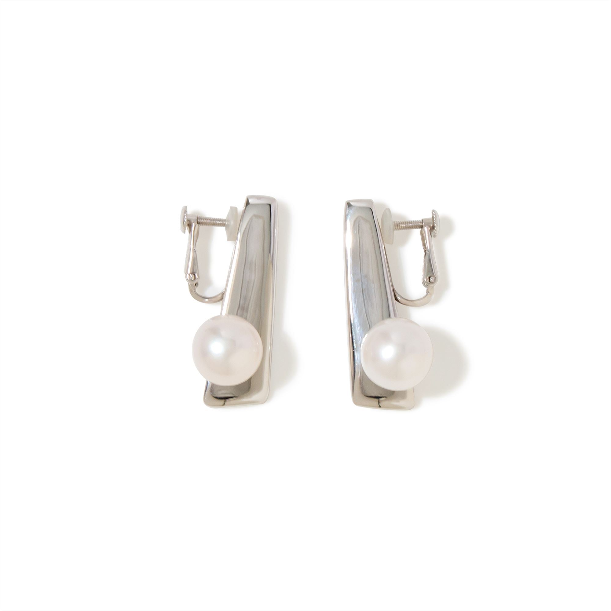 Maud Clip-on Earrings Freshwater Pearl 10mmUP SV925 GP