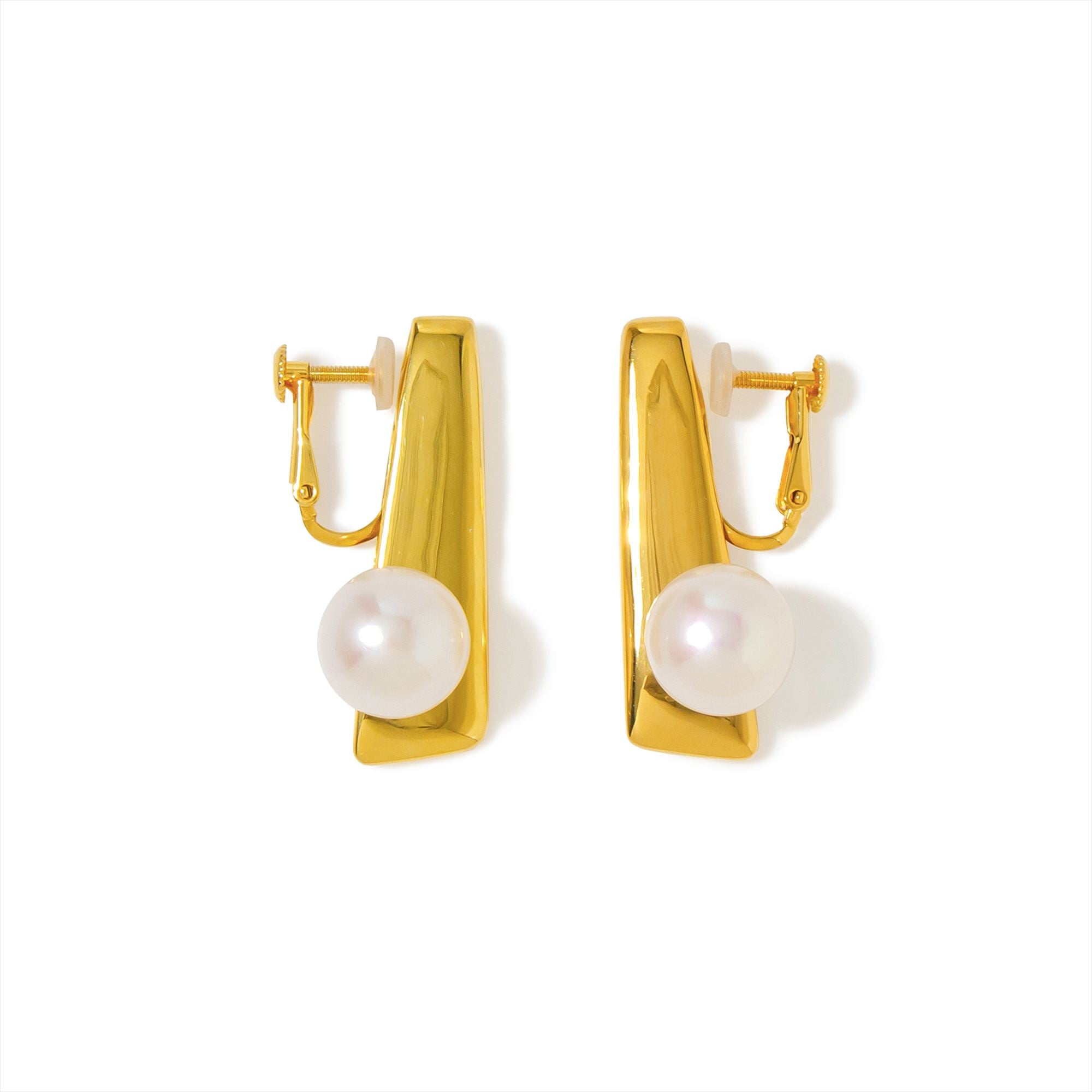Maud Clip-on Earrings Freshwater Pearl 10mmUP SV925 GP