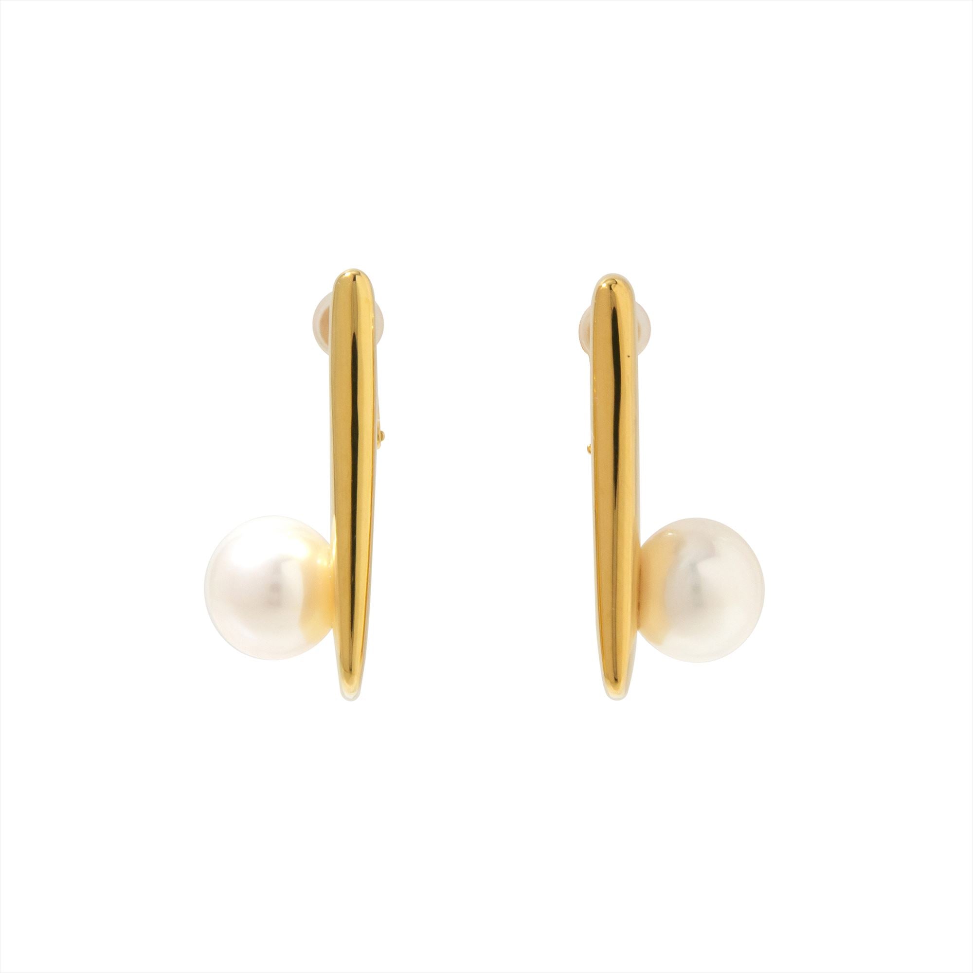 Maud Clip-on Earrings Freshwater Pearl 10mmUP SV925 GP