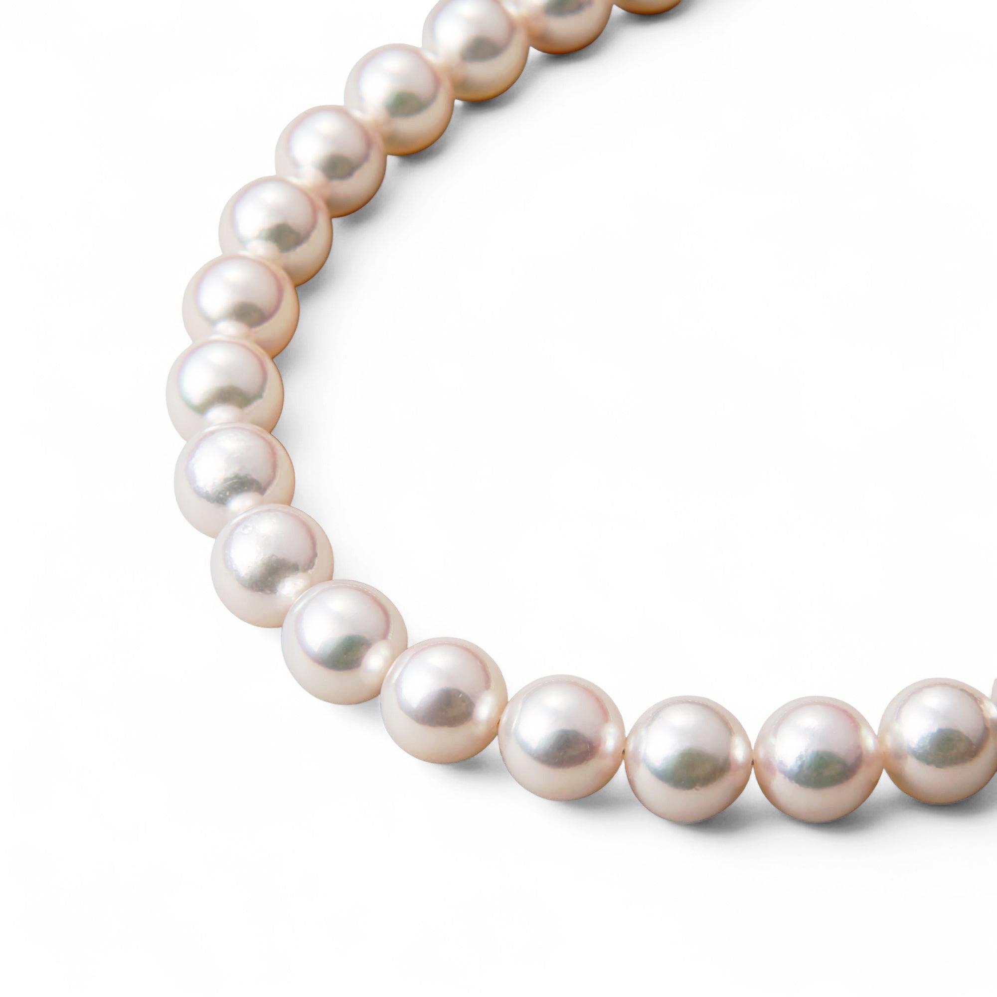 Akoya Pearl Necklace 8.5-9.0mm -Aurora Rosé-