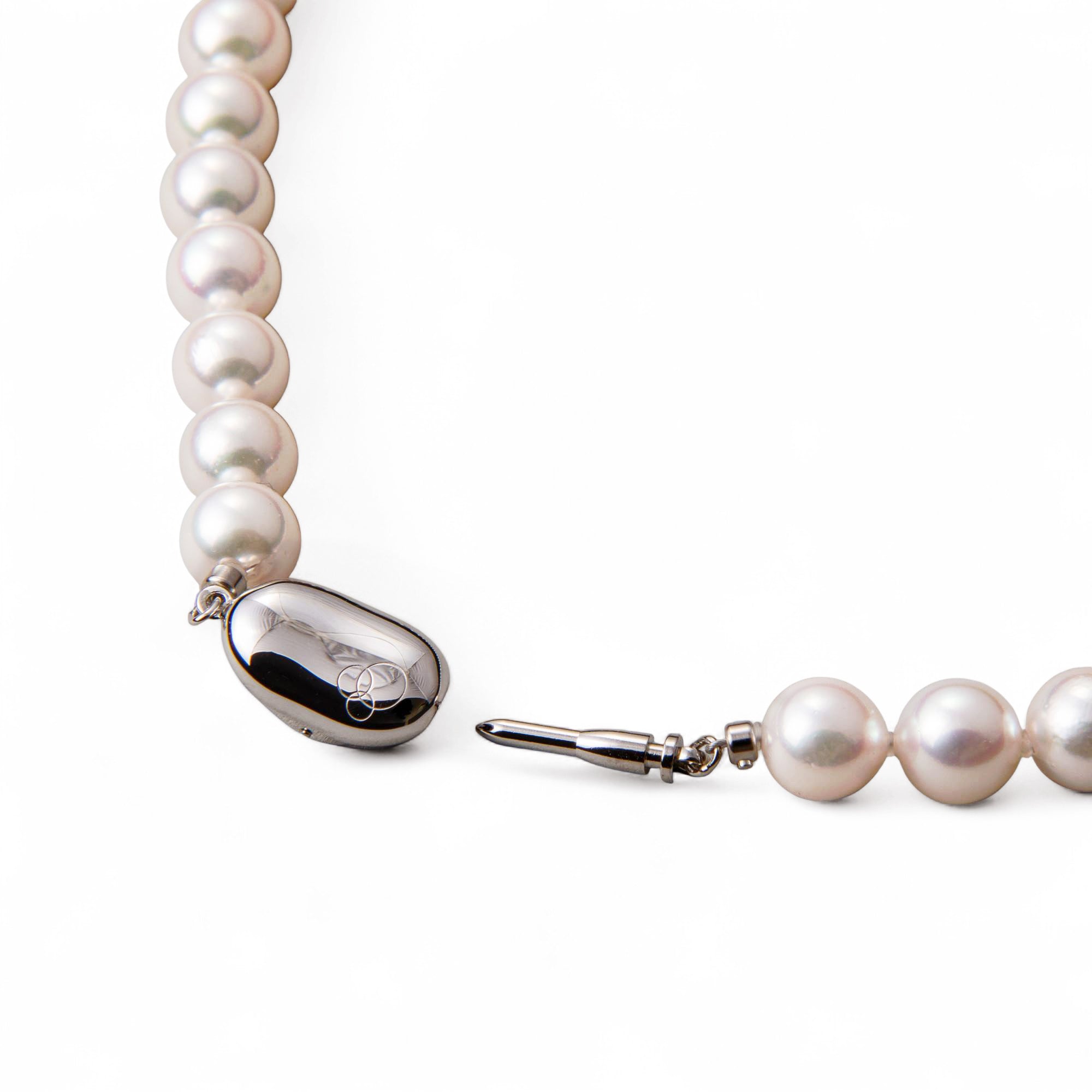 Akoya Pearl Necklace 8.0-8.5mm -Aurora Rose-