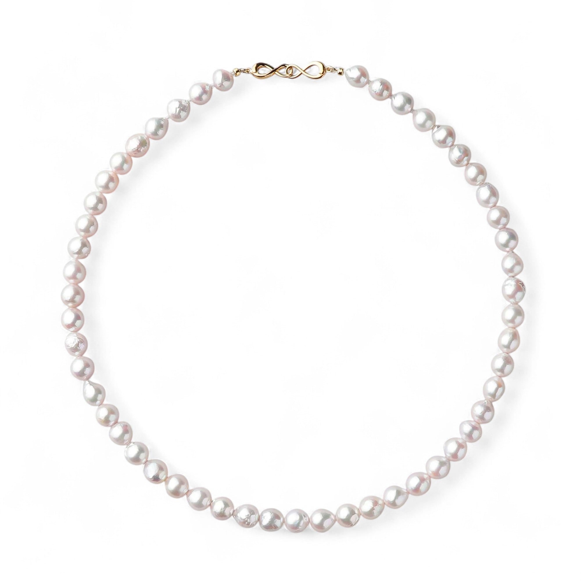 Akoya Baroque Pearl Necklace 7.5-8.0mm SV925 GP