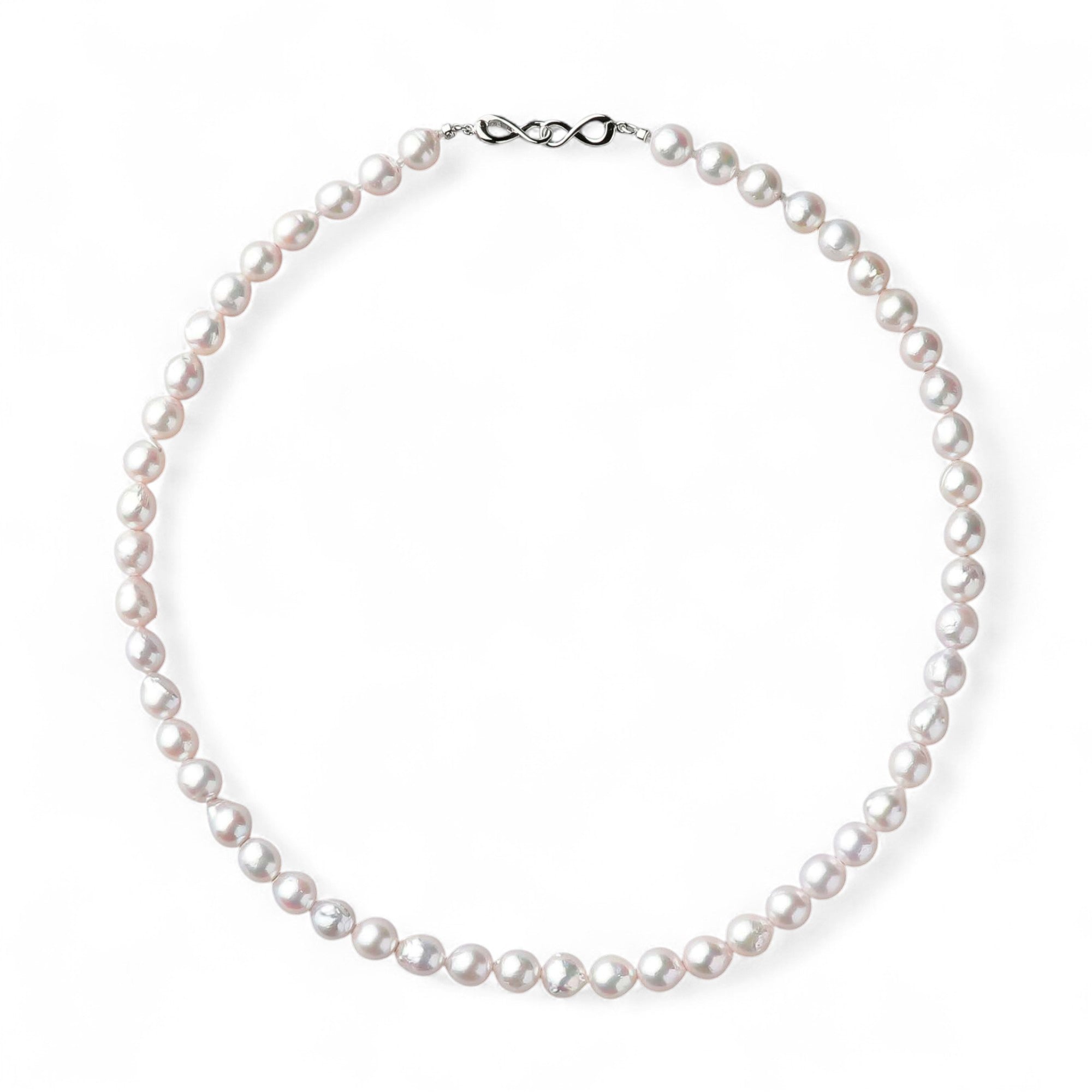 Akoya Baroque Pearl Necklace 7.5-8.0mm SV925