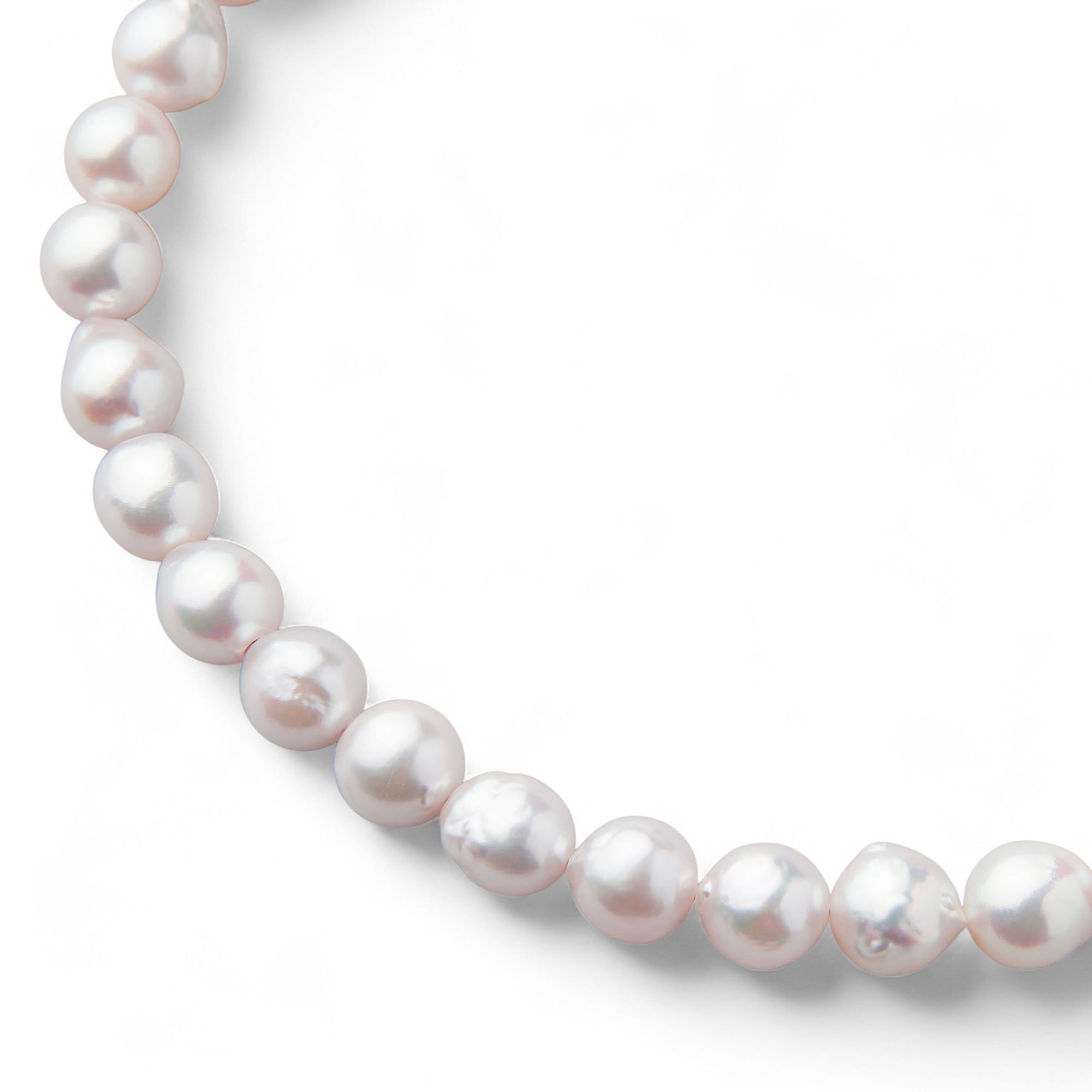 Akoya Baroque Pearl Necklace 7.5-8.0mm SV925