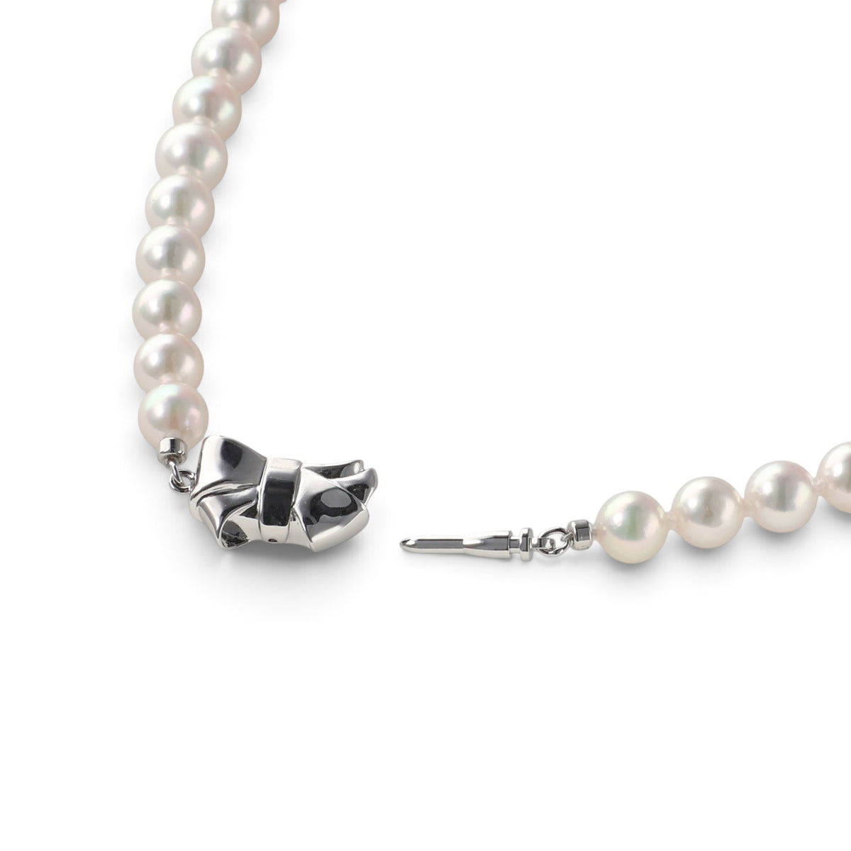 Akoya Pearl Necklace 6.5-7.0mm Ribbon Clasp