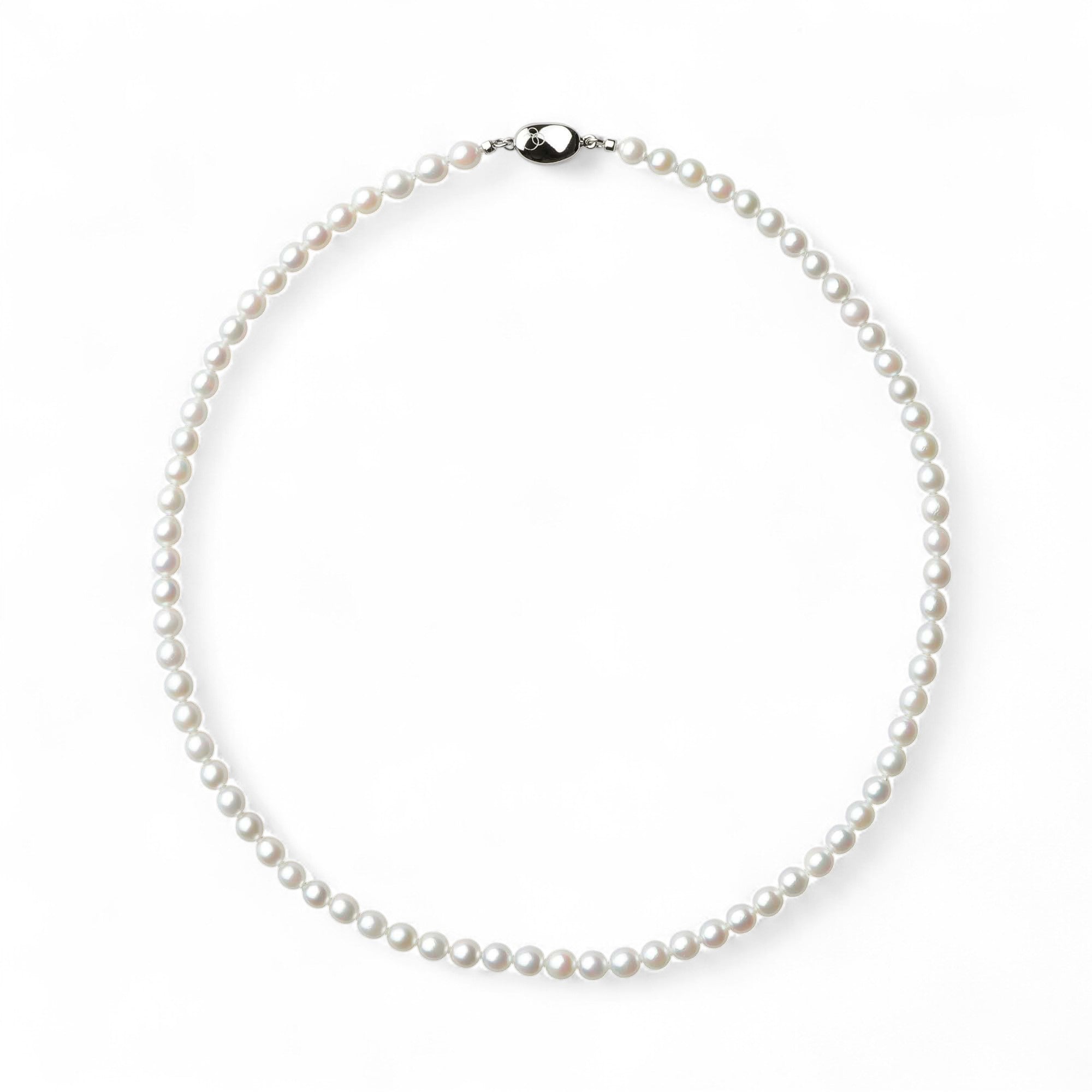 Natural Color Akoya Pearl Necklace 5.0-5.5mm