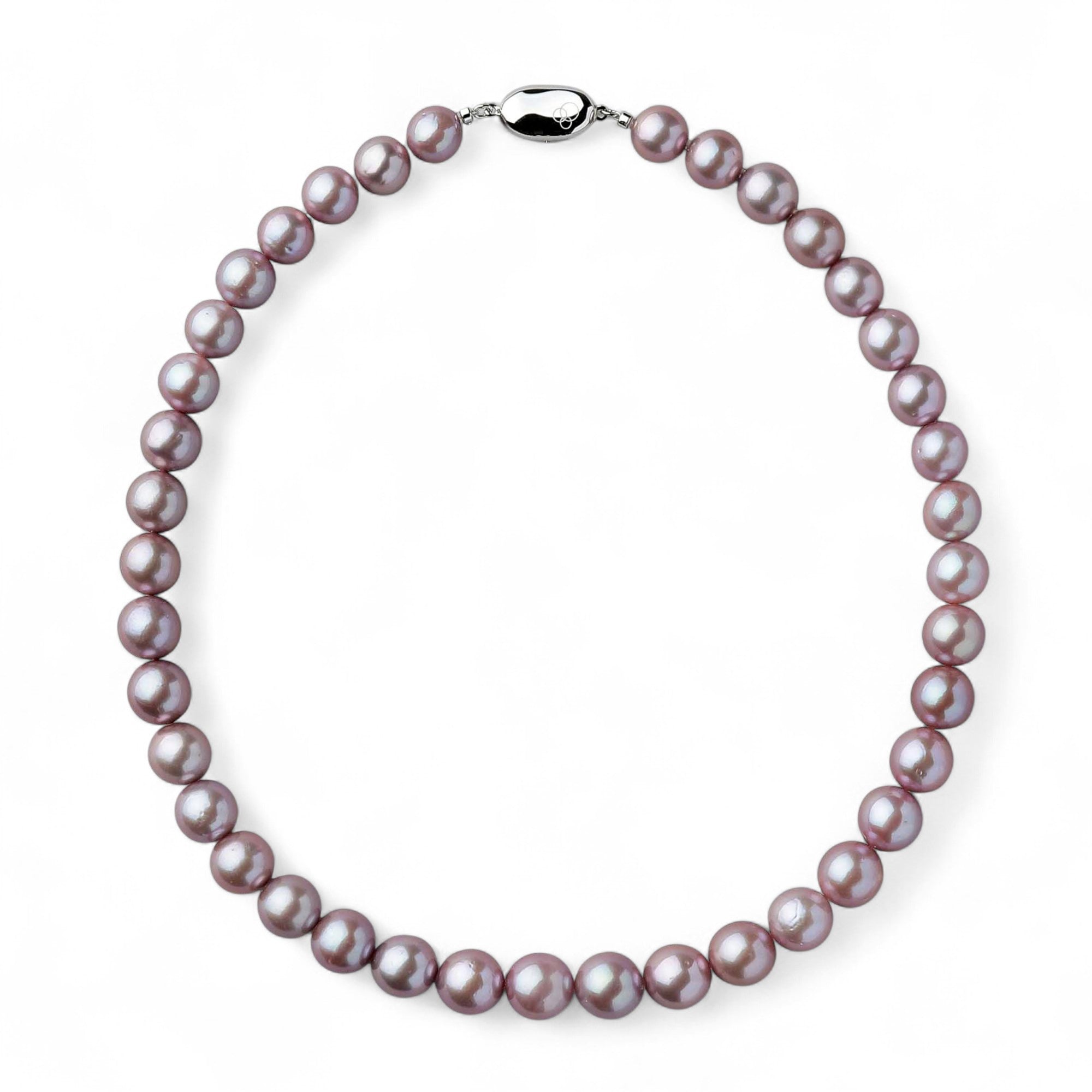 Freshwater Pearl Necklace 9–11mm -Mauvette-