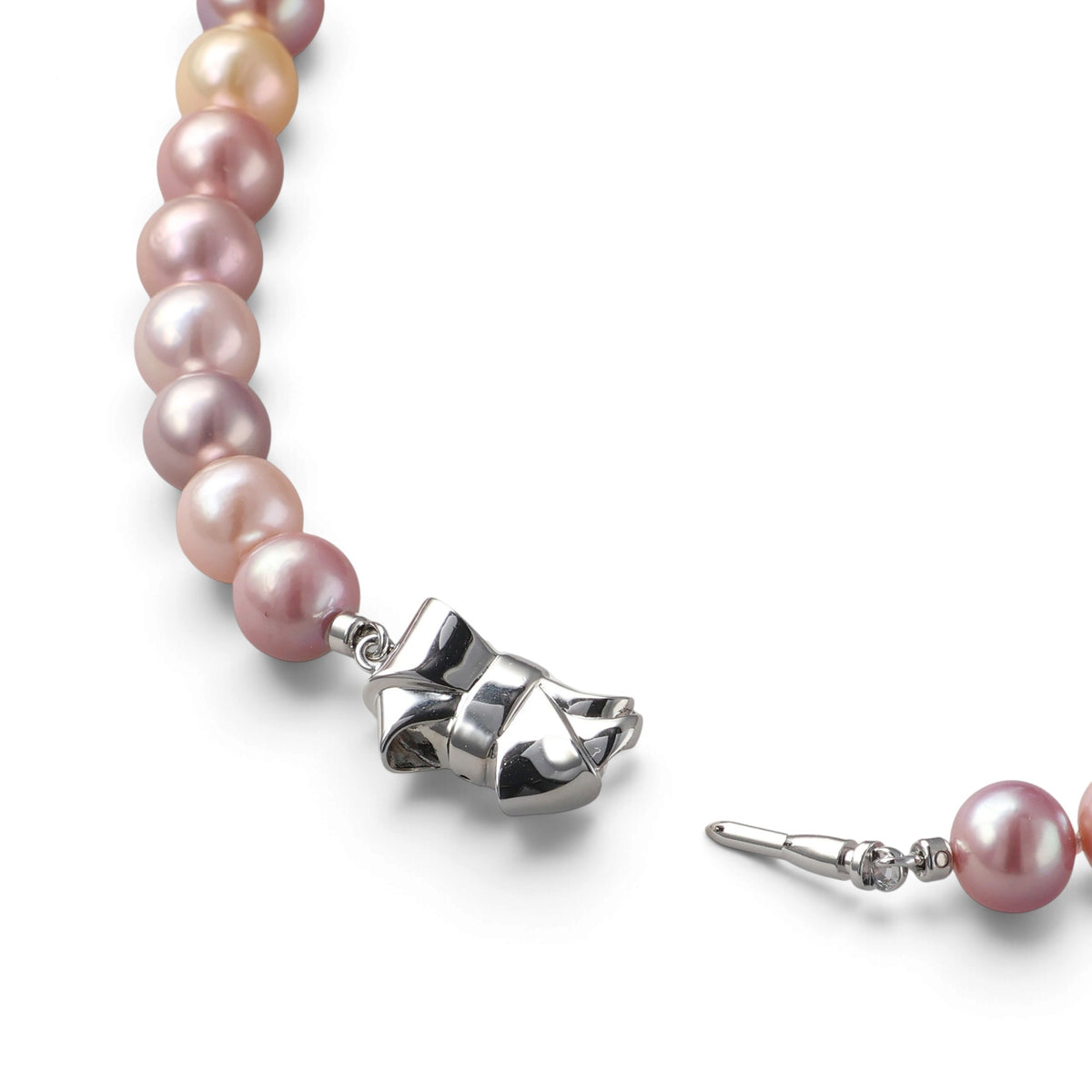 Nucleated Freshwater Pearl Necklace 8-10mm Multicolor -Mauvette-