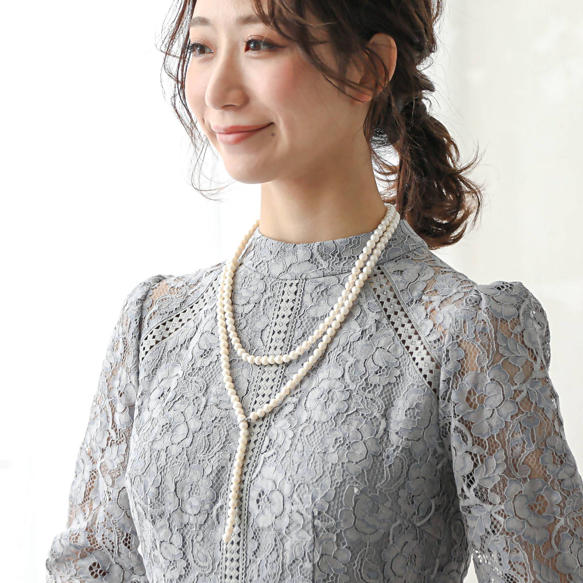 Freshwater Pearl Long Necklace 6.5-7.0mm 120cm