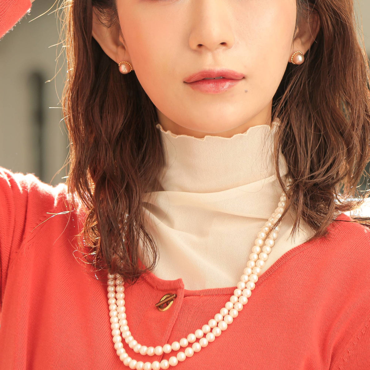 Freshwater Pearl Long Necklace 6.5-7.0mm 120cm