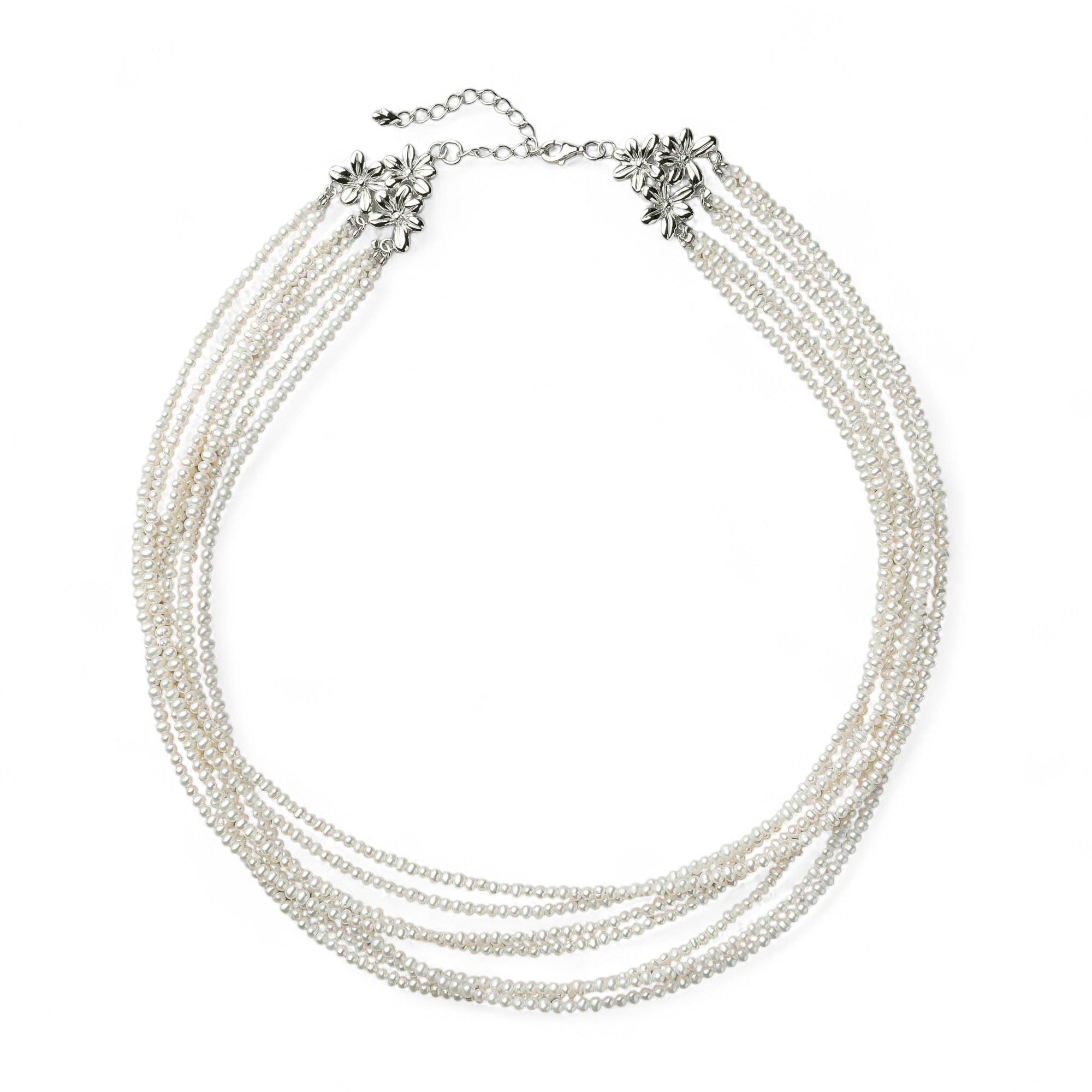 Freshwater Pearl 7-Strand Necklace 2.0–2.5mm SV925