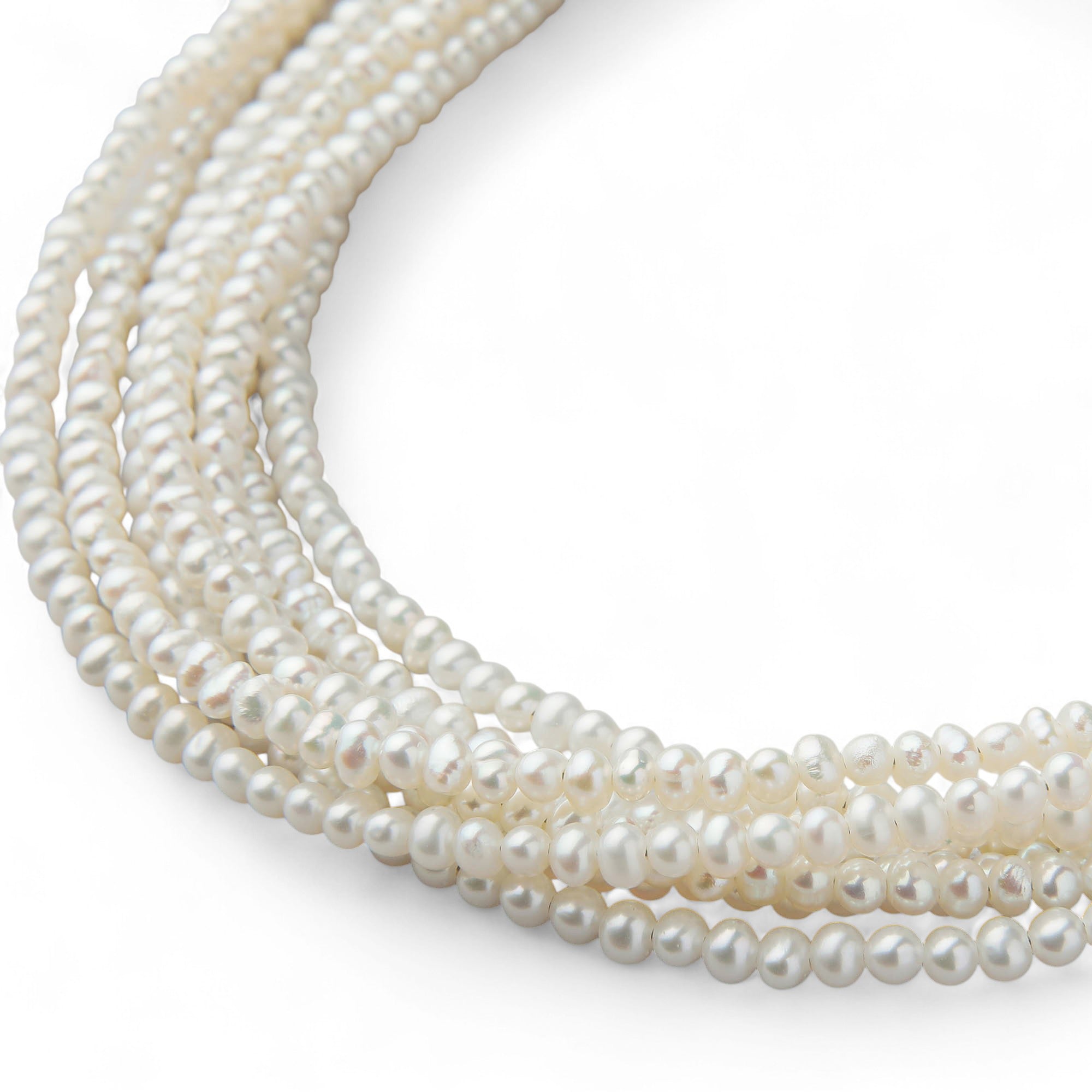 Freshwater Pearl 7-Strand Necklace 2.0–2.5mm SV925