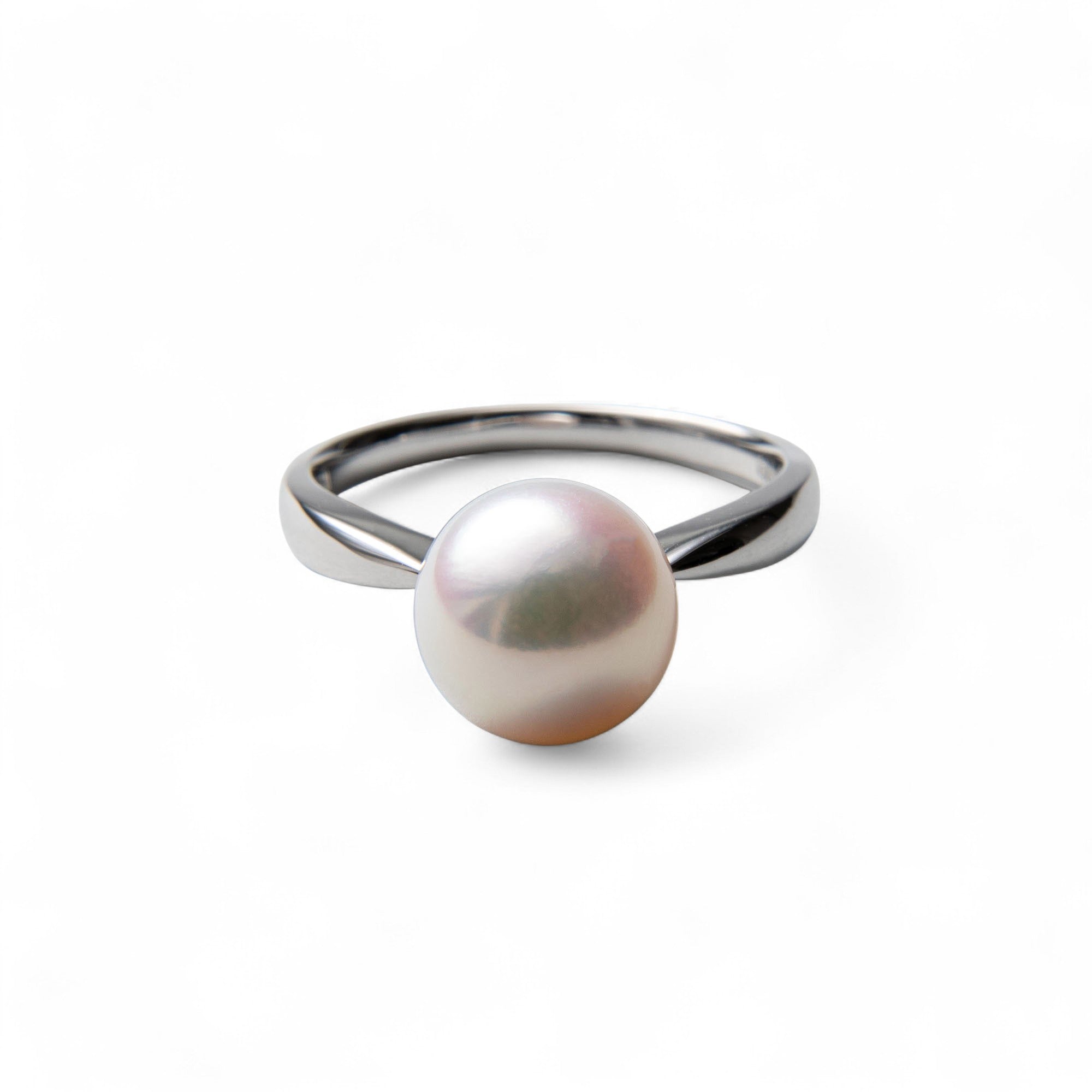 Aurora HANADAMA Akoya Pearl Ring 9.0–9.5 mm PT900 -Premium-