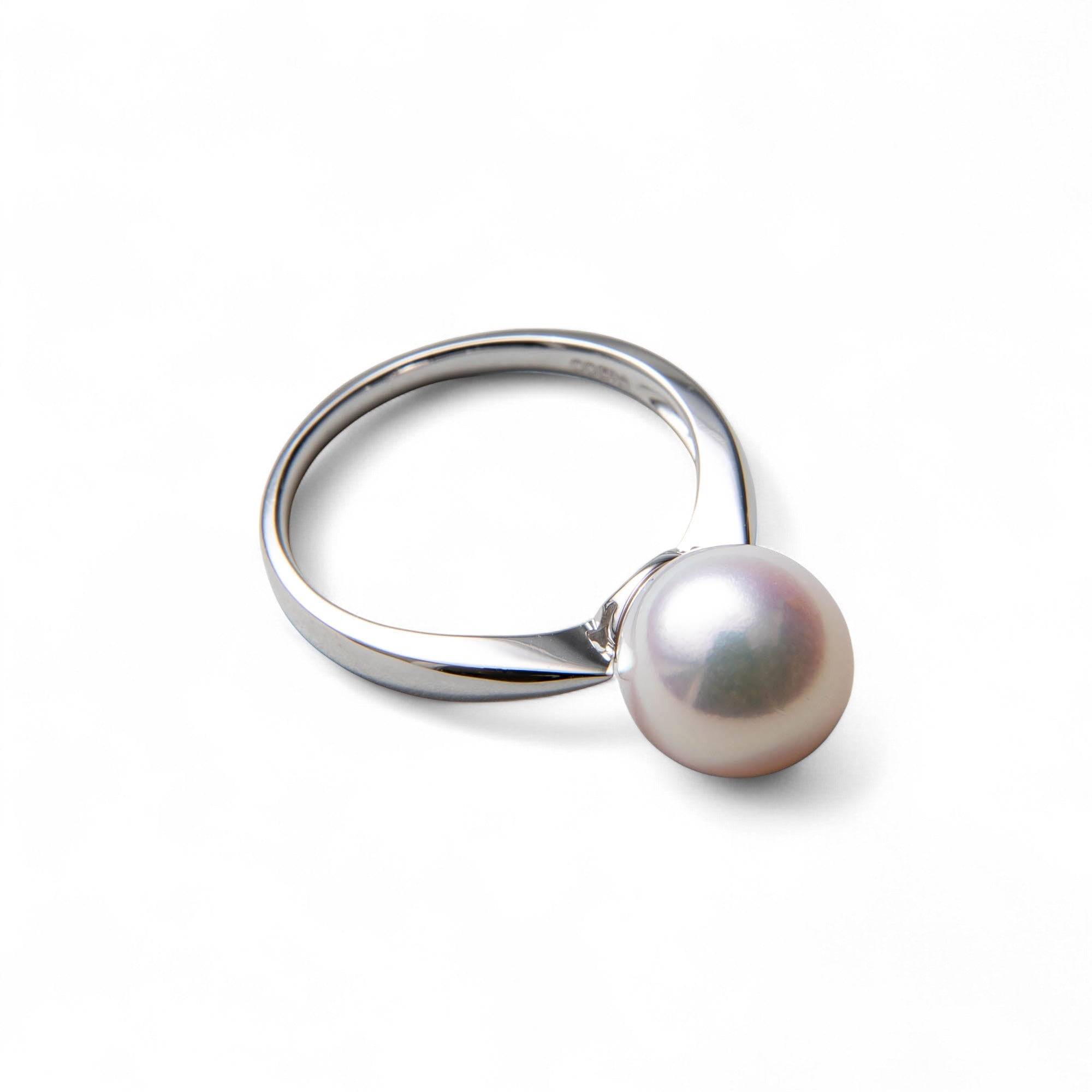 Aurora HANADAMA Akoya Pearl Ring 9.0–9.5 mm PT900 -Premium-