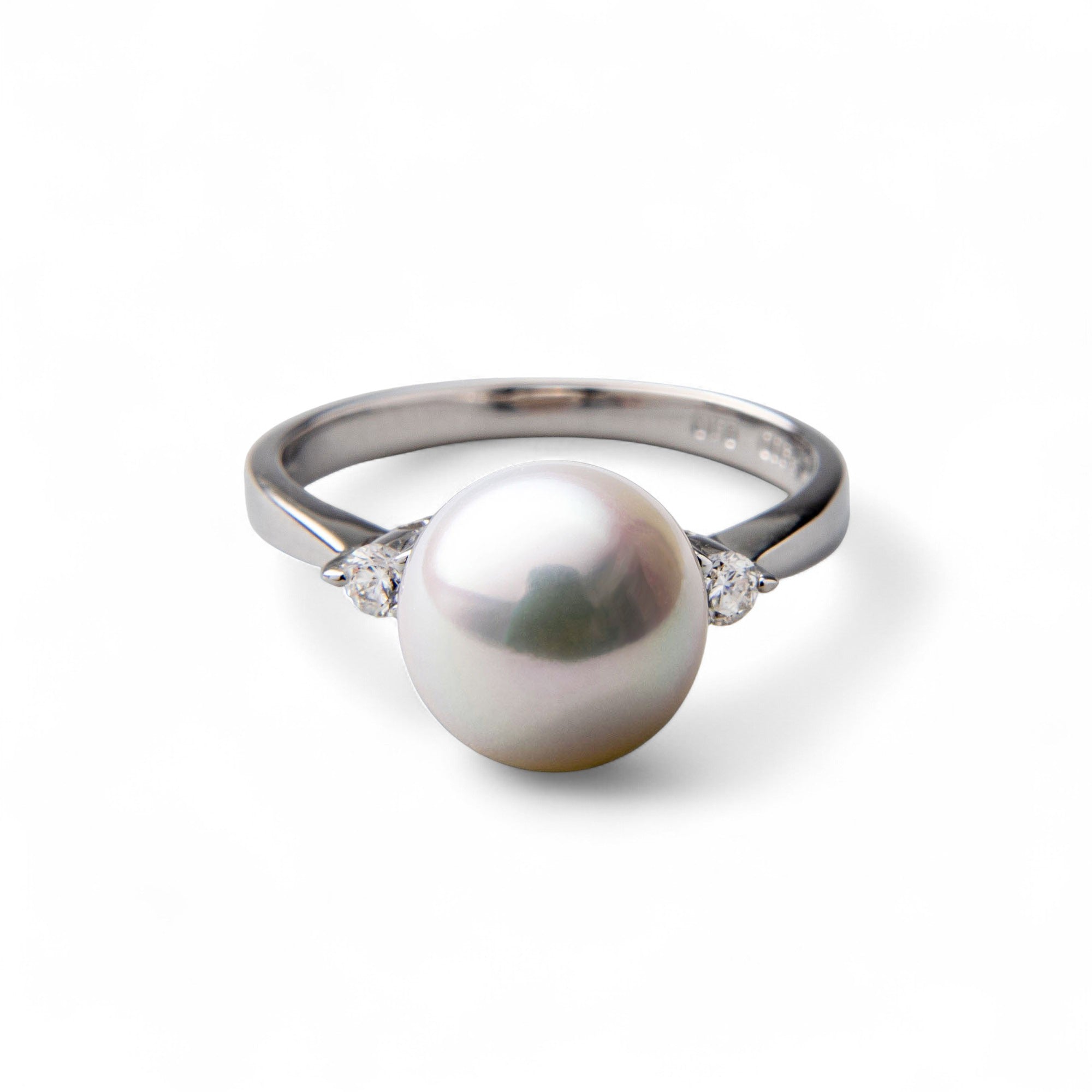 Aurora HANADAMA Akoya Pearl Ring 9.0–9.5 mm PT900 -Premium-
