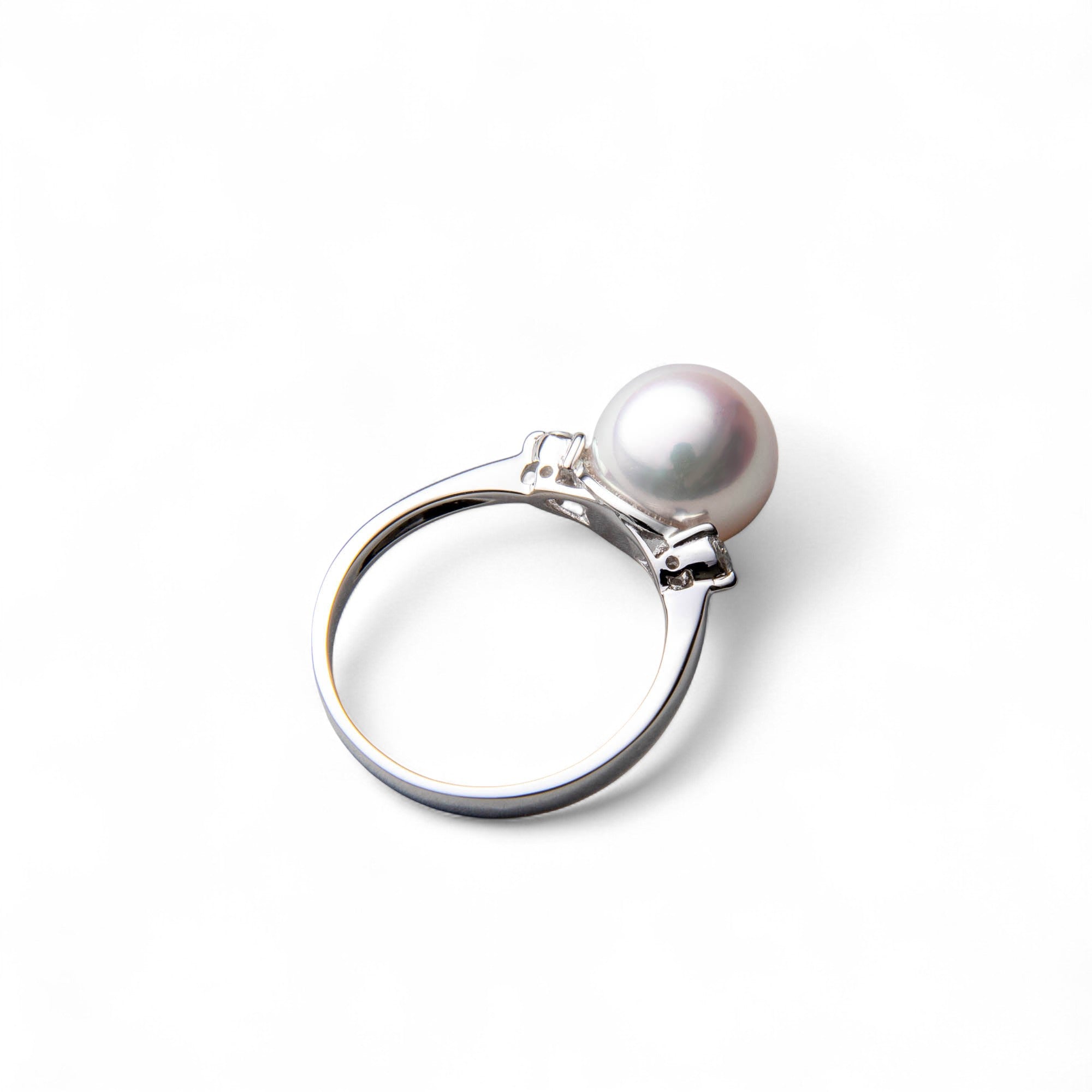 Aurora HANADAMA Akoya Pearl Ring 9.0–9.5 mm PT900 -Premium-