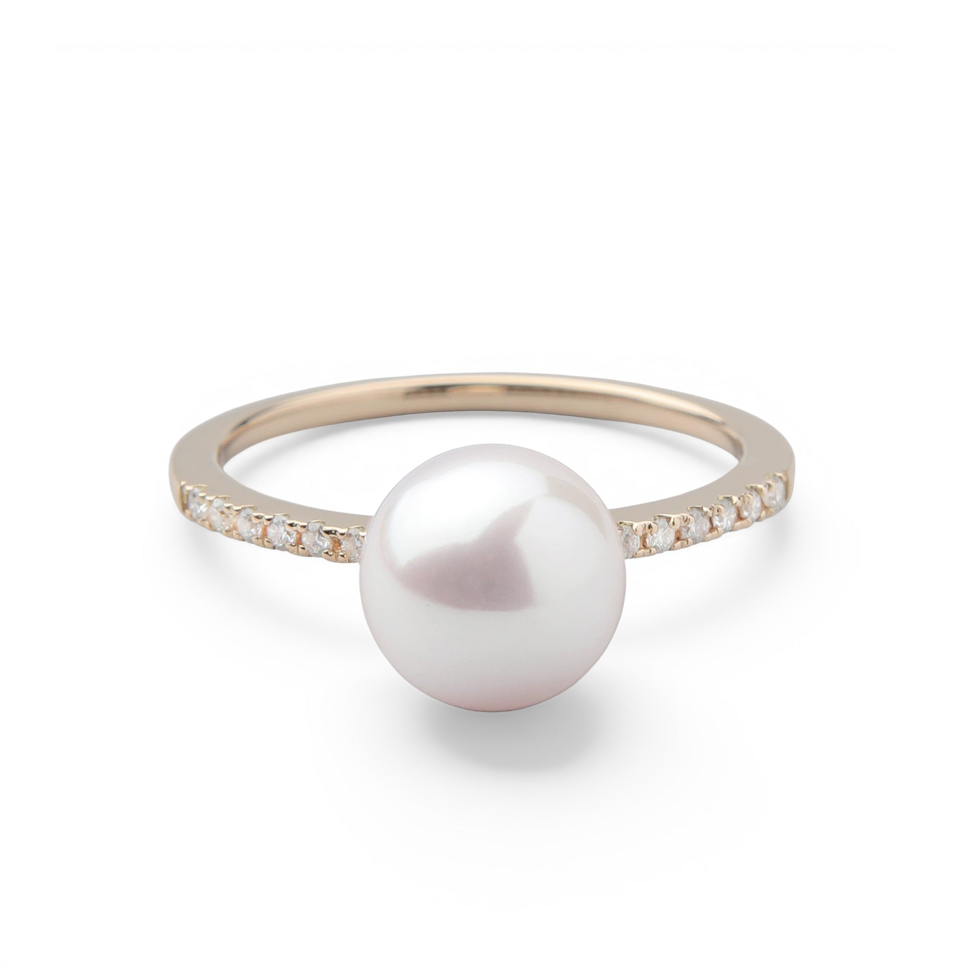 Aurora HANADAMA Akoya Pearl Ring 8.0–8.5 mm K18YG -Premium-