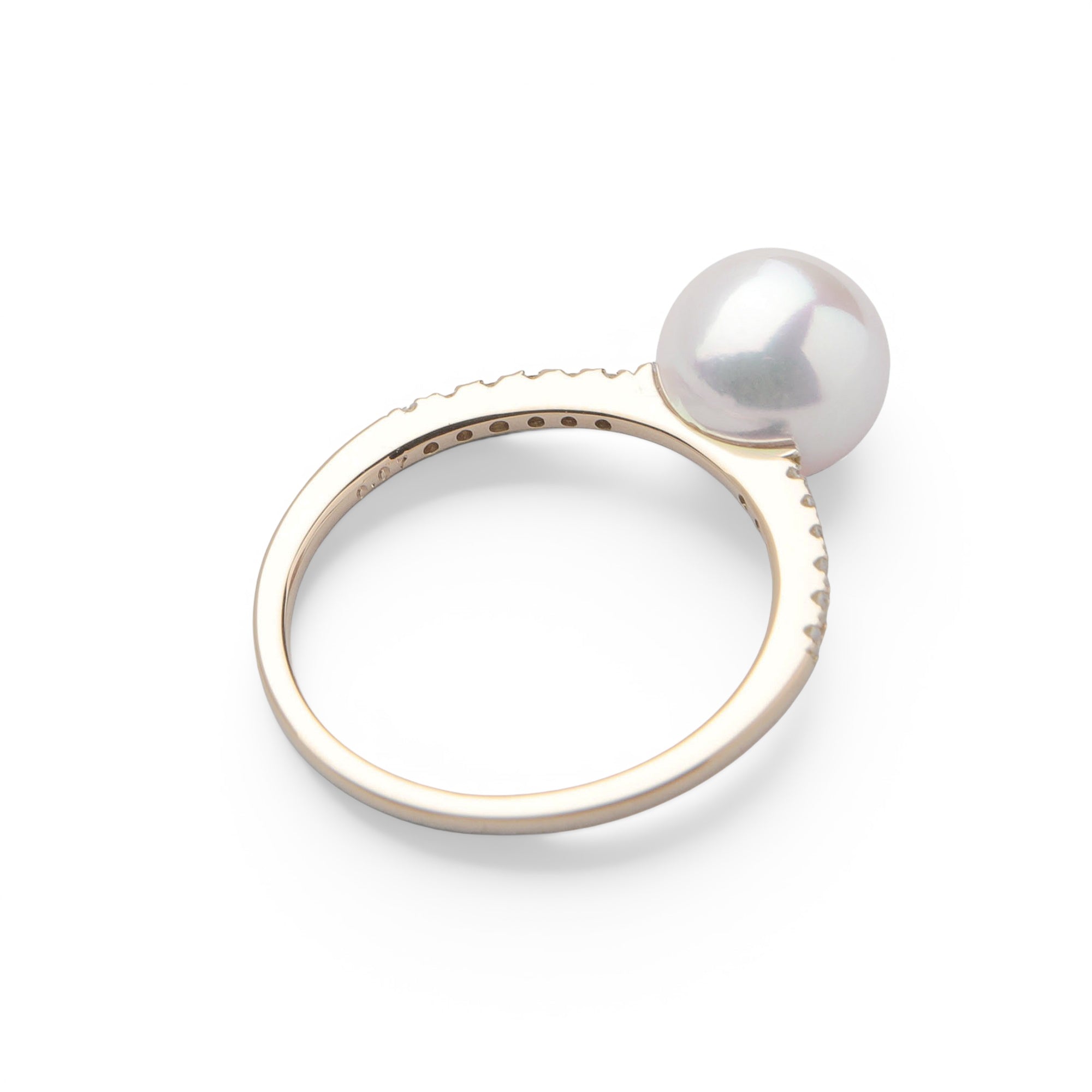 Aurora HANADAMA Akoya Pearl Ring 8.0–8.5 mm K18YG -Premium-
