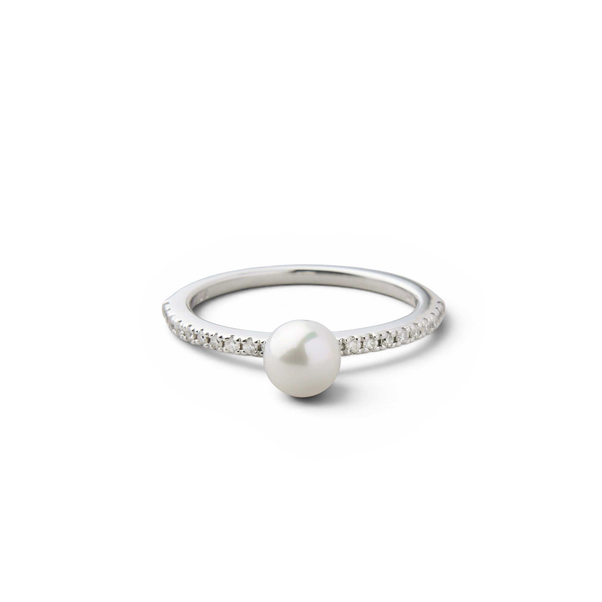 Akoya Pearl Pinky Ring 4.5-5.0mm K18YG/PT900