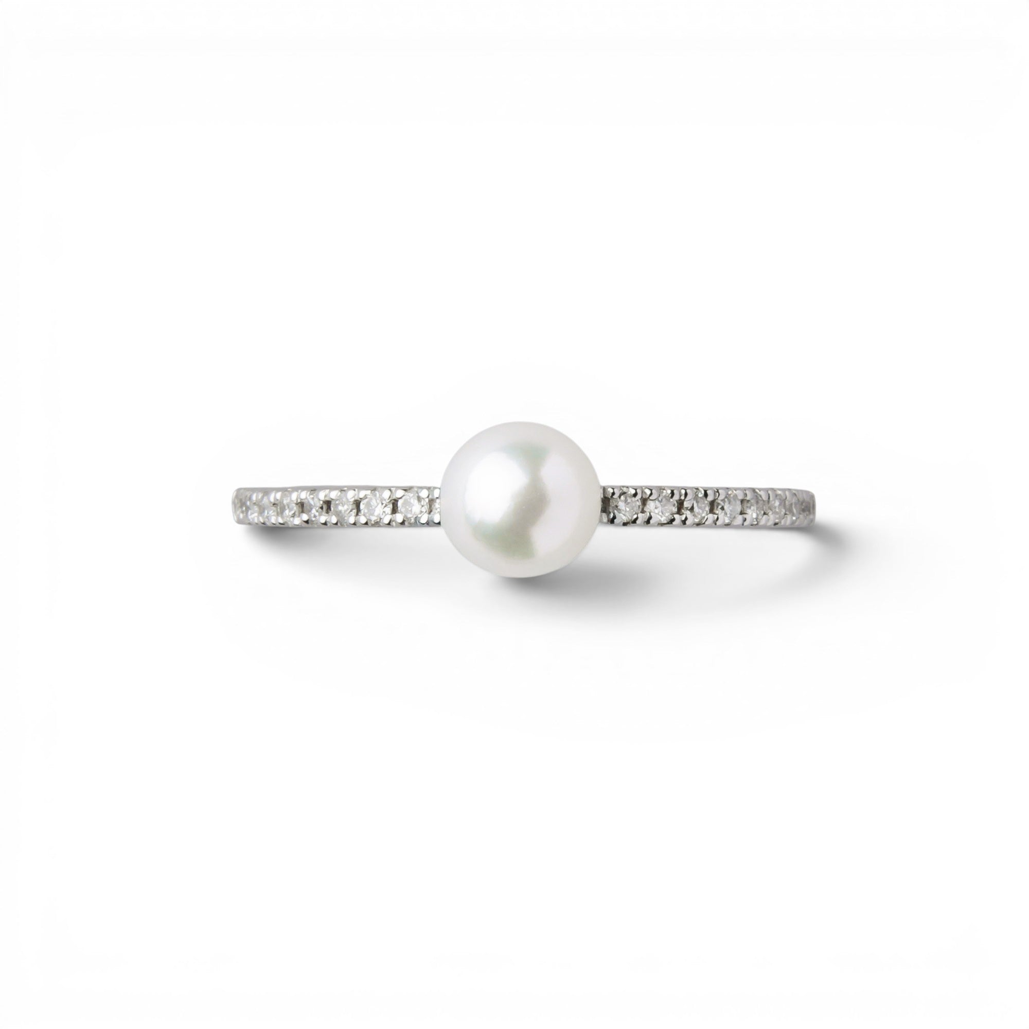 Akoya Pearl Pinky Ring 4.5-5.0mm K18YG/PT900