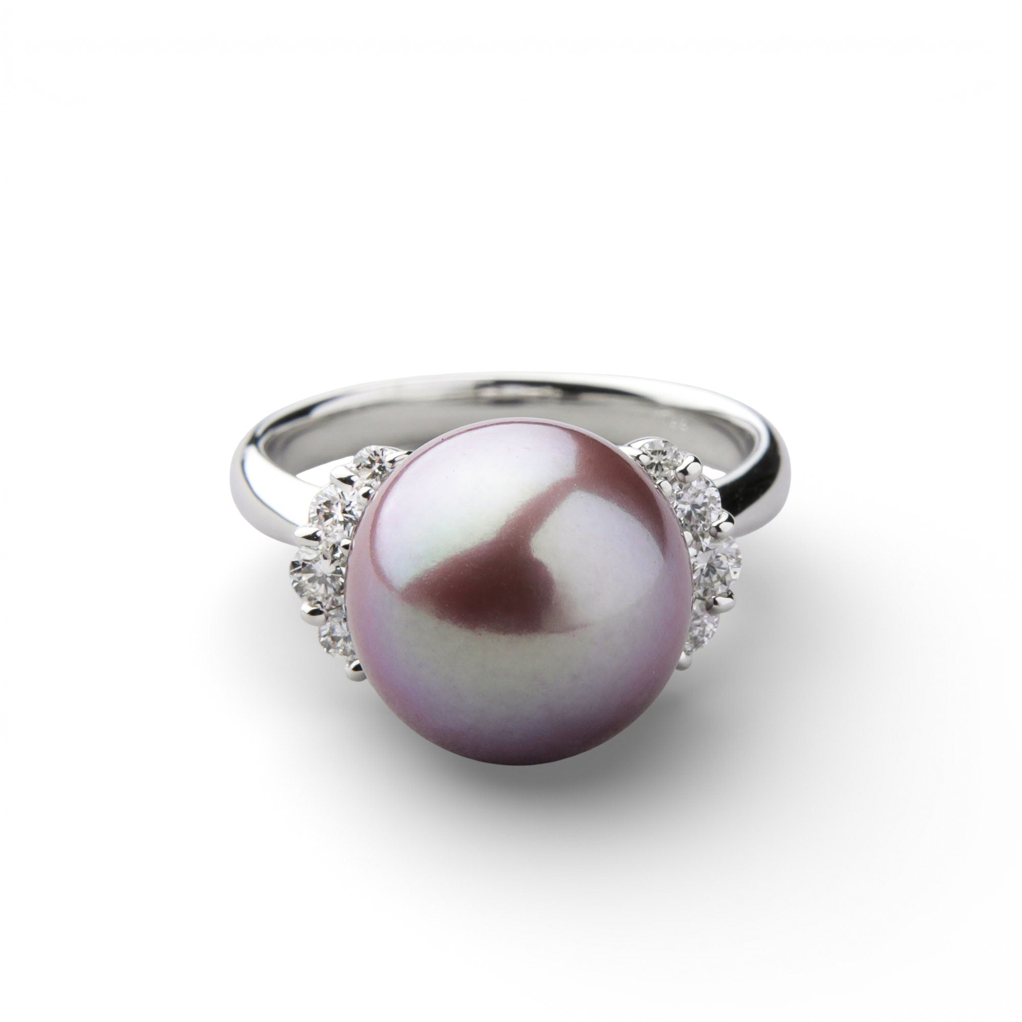 Mauvette Freshwater Pearl Ring 11mm PT900 with Kingfisher Appraisal