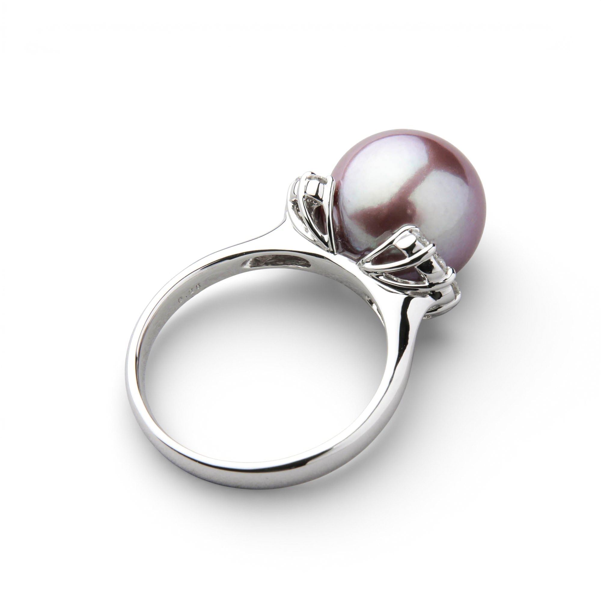 Mauvette Freshwater Pearl Ring 11mm PT900 with Kingfisher Appraisal