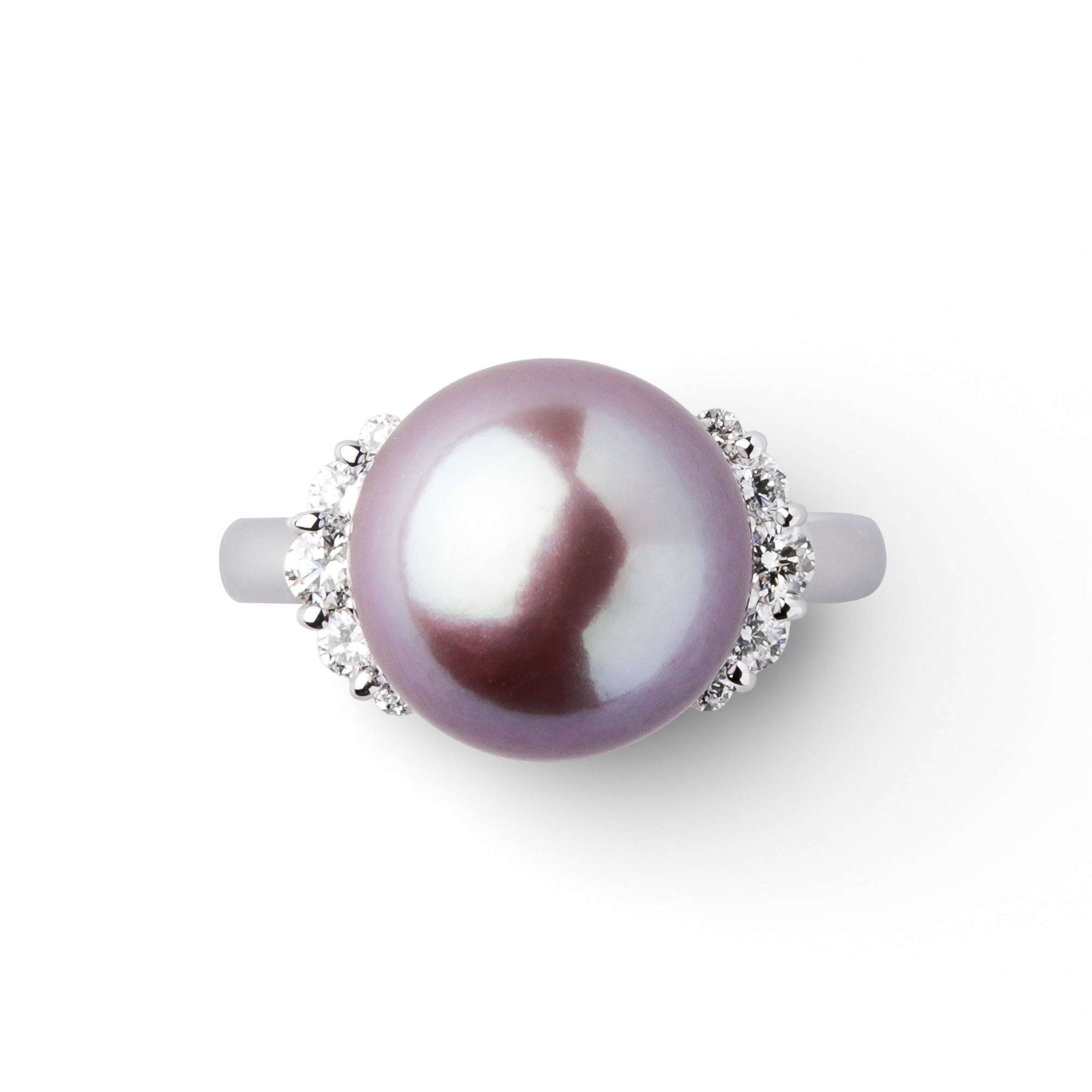Mauvette Freshwater Pearl Ring 11mm PT900 with Kingfisher Appraisal