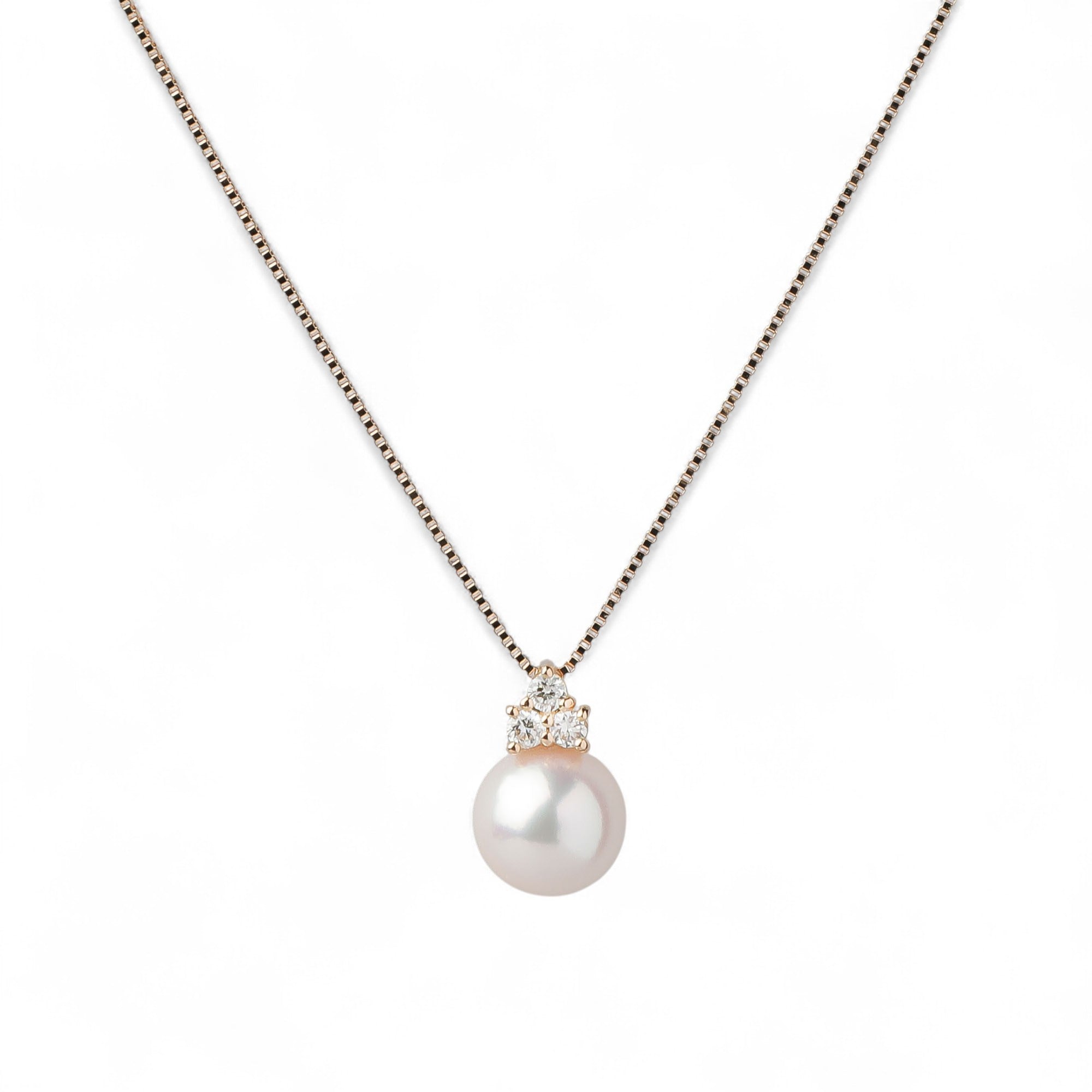 HANADAMA Akoya Pearl Pendant 7.5-8.0mm K18YG -Premium-