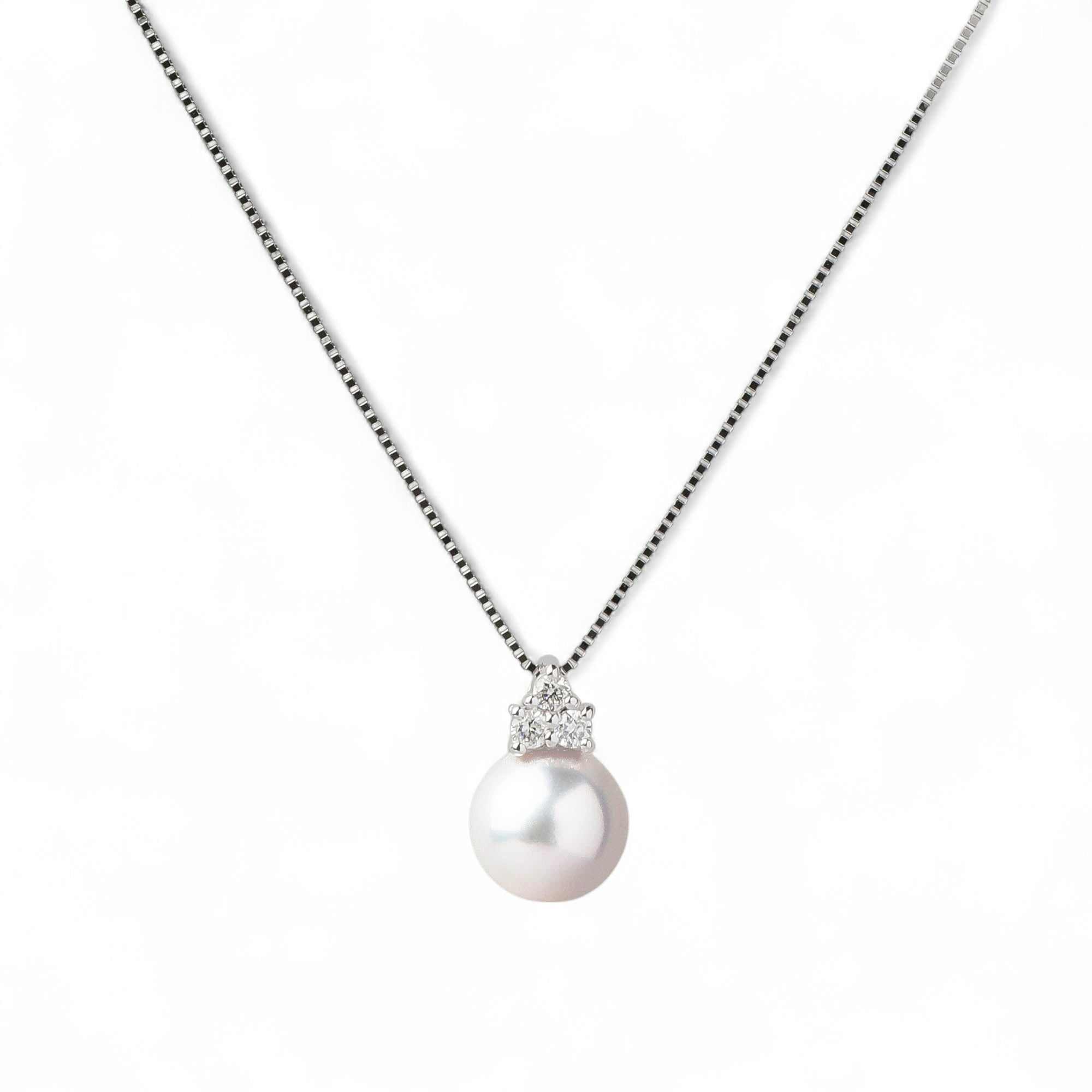 HANADAMA Akoya Pearl Pendant 7.5-8.0mm PT900/850 -Premium-
