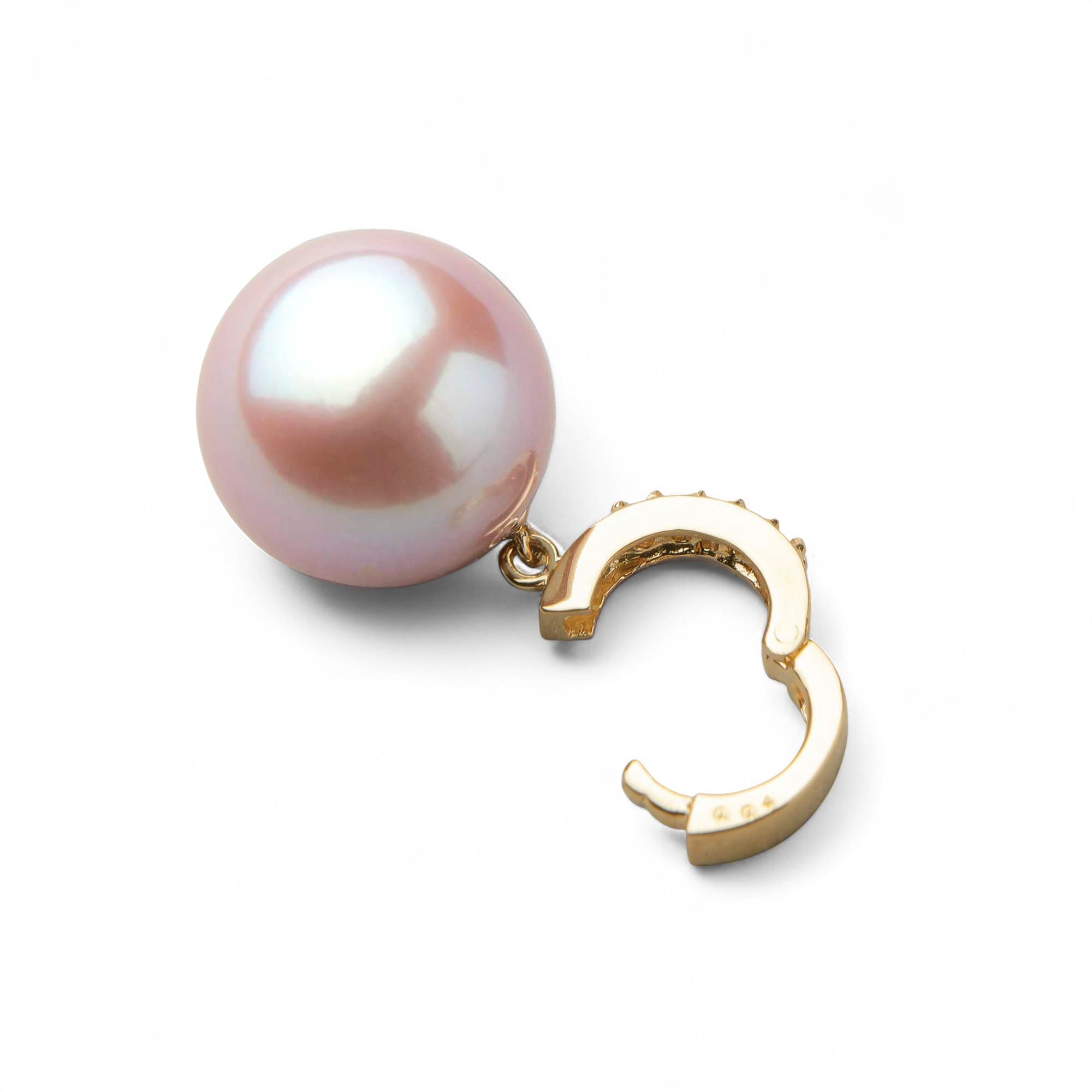 Mauvette Freshwater Pearl Clicker/Pendant Top 12mmUP K18YG