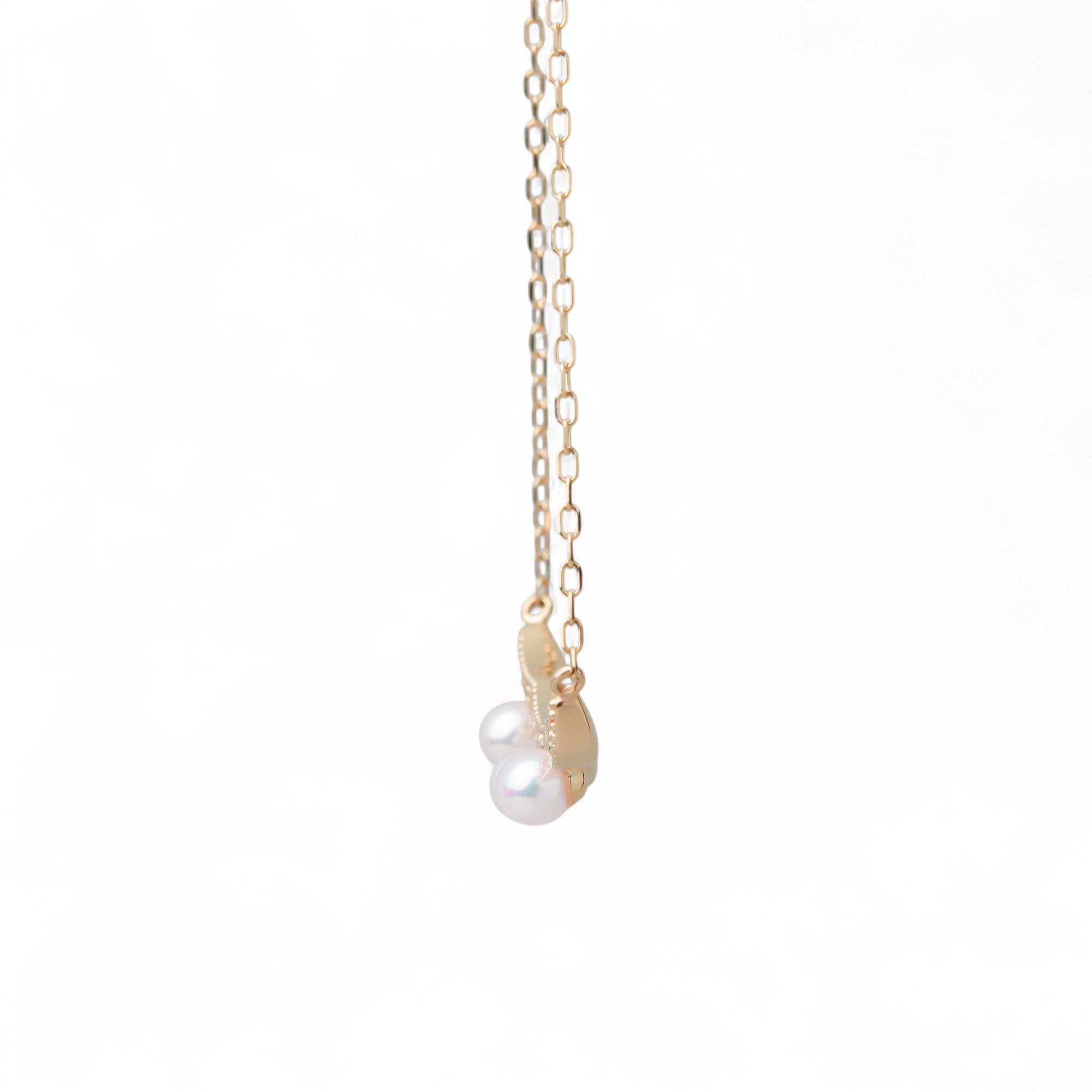 Fleur Eclat Akoya Pearl Tiara Pendant 3.0–3.5mm K10YG